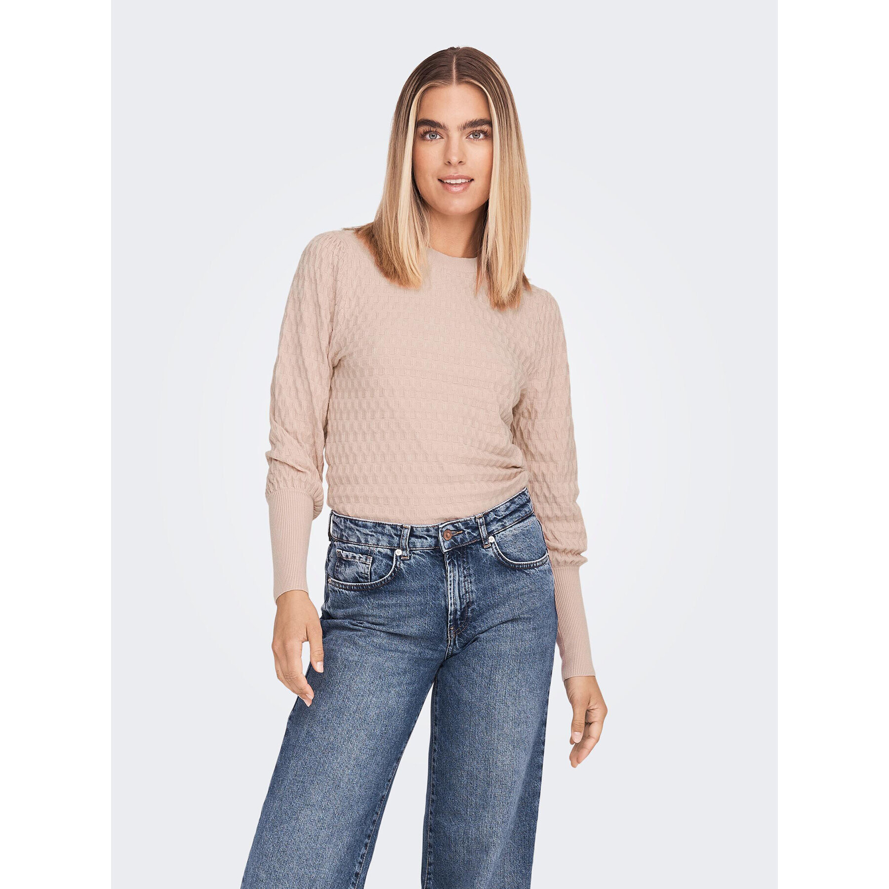 ONLY Пуловер 15264797 Розов Regular Fit - Pepit.bg