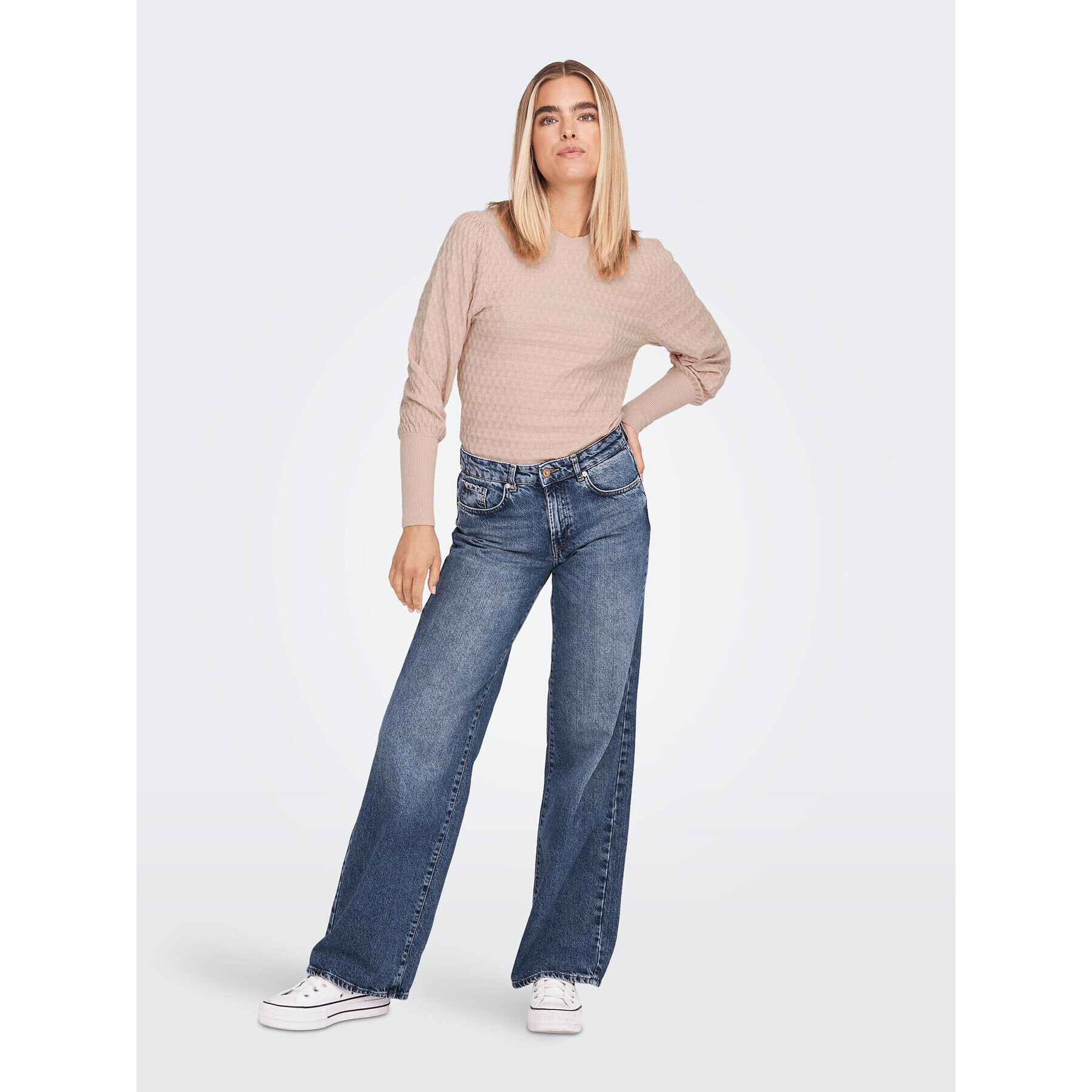 ONLY Пуловер 15264797 Розов Regular Fit - Pepit.bg