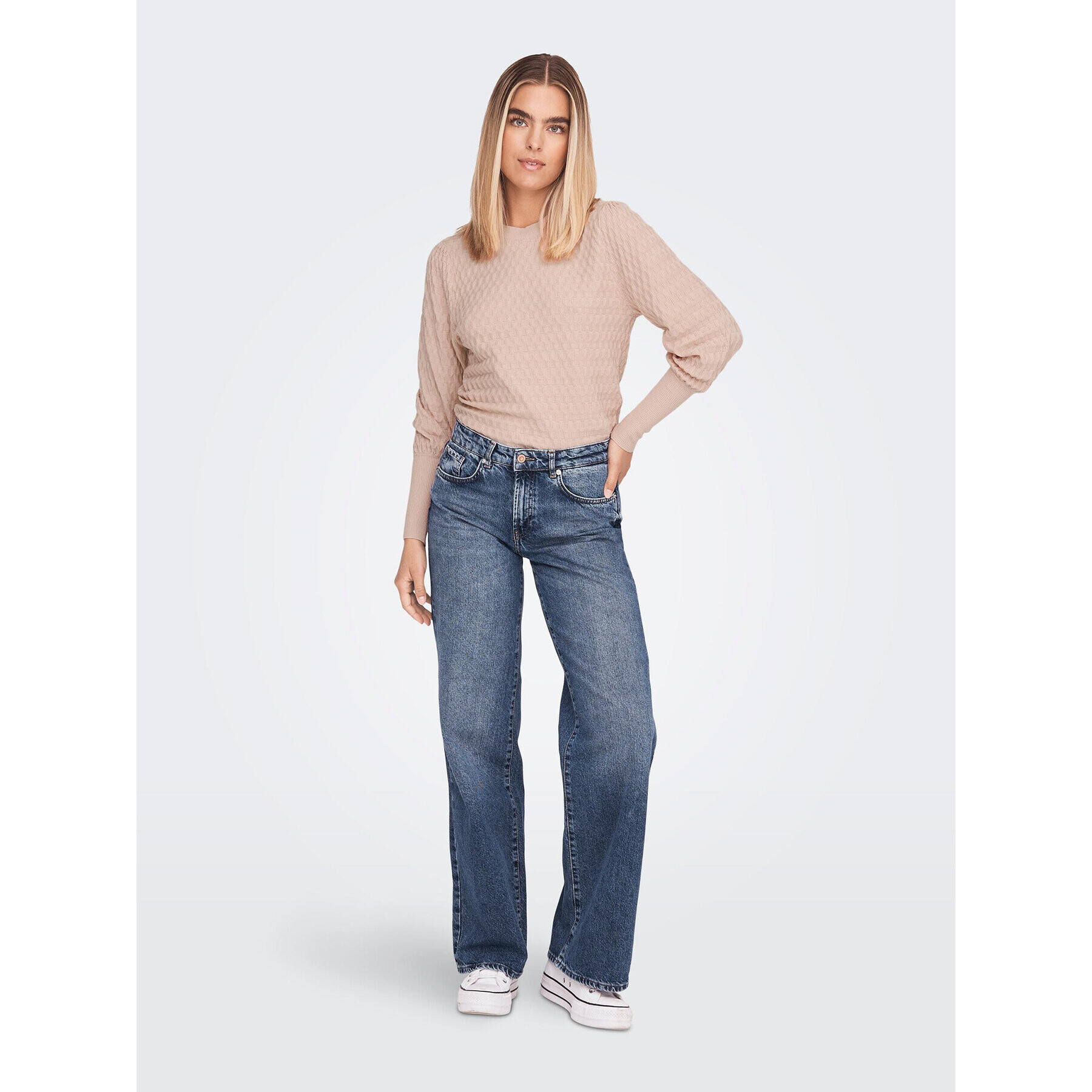 ONLY Пуловер 15264797 Розов Regular Fit - Pepit.bg
