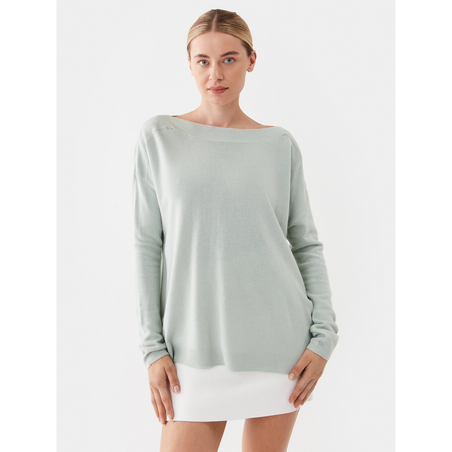 ONLY Пуловер 15280492 Зелен Loose Fit - Pepit.bg