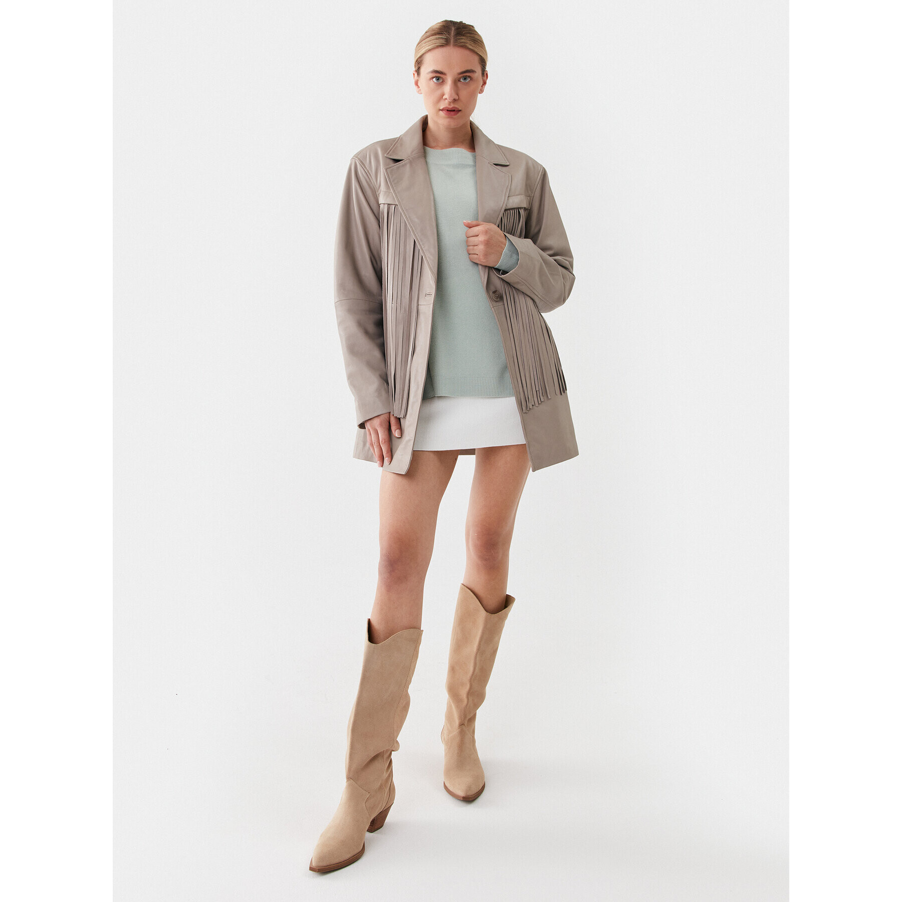 ONLY Пуловер 15280492 Зелен Loose Fit - Pepit.bg