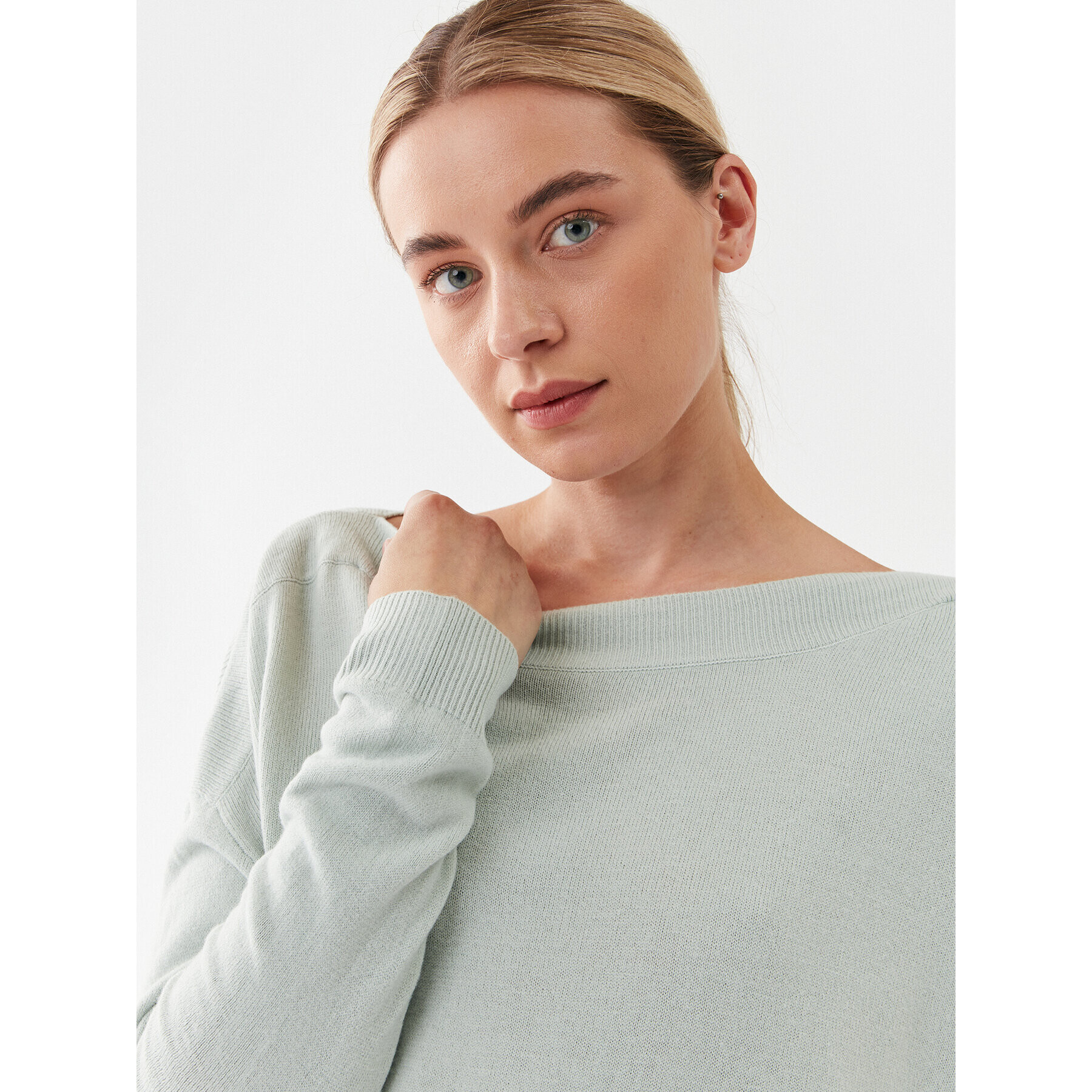 ONLY Пуловер 15280492 Зелен Loose Fit - Pepit.bg