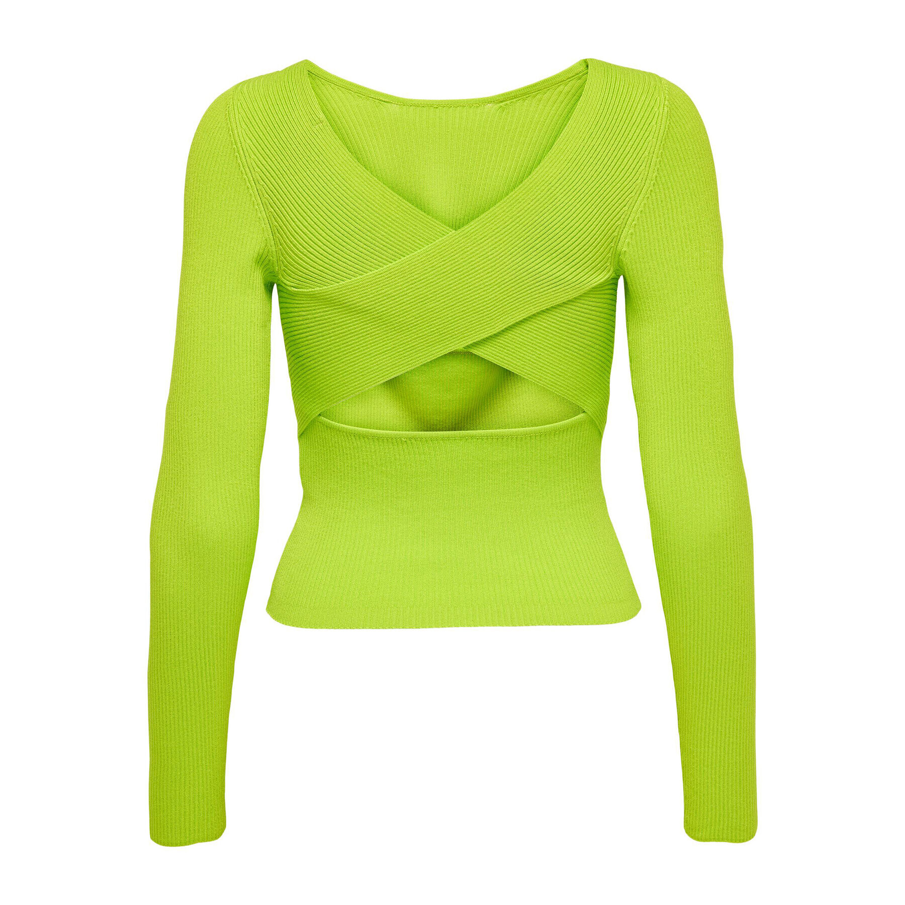 ONLY Пуловер 15283423 Зелен Slim Fit - Pepit.bg