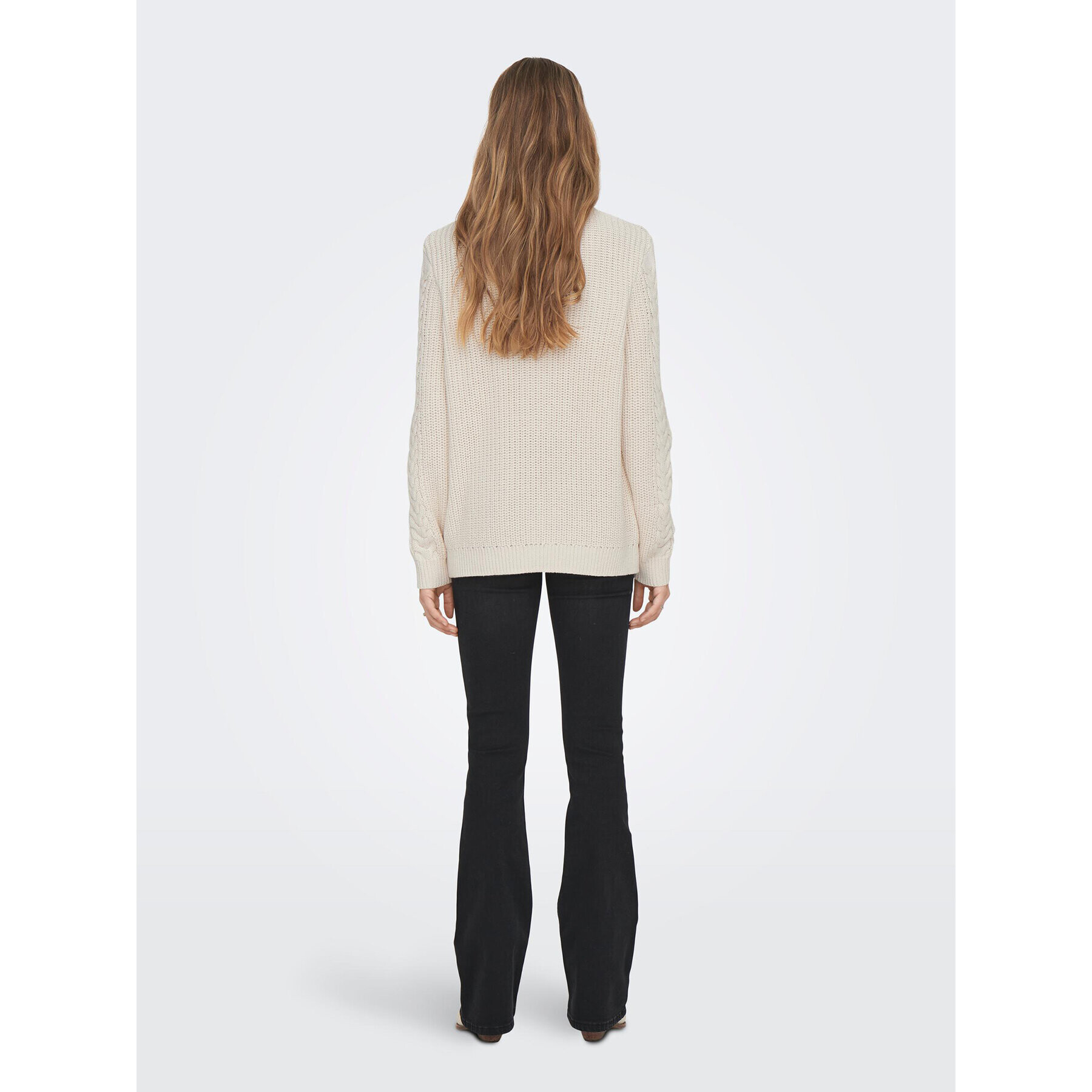 ONLY Пуловер 15295457 Екрю Regular Fit - Pepit.bg