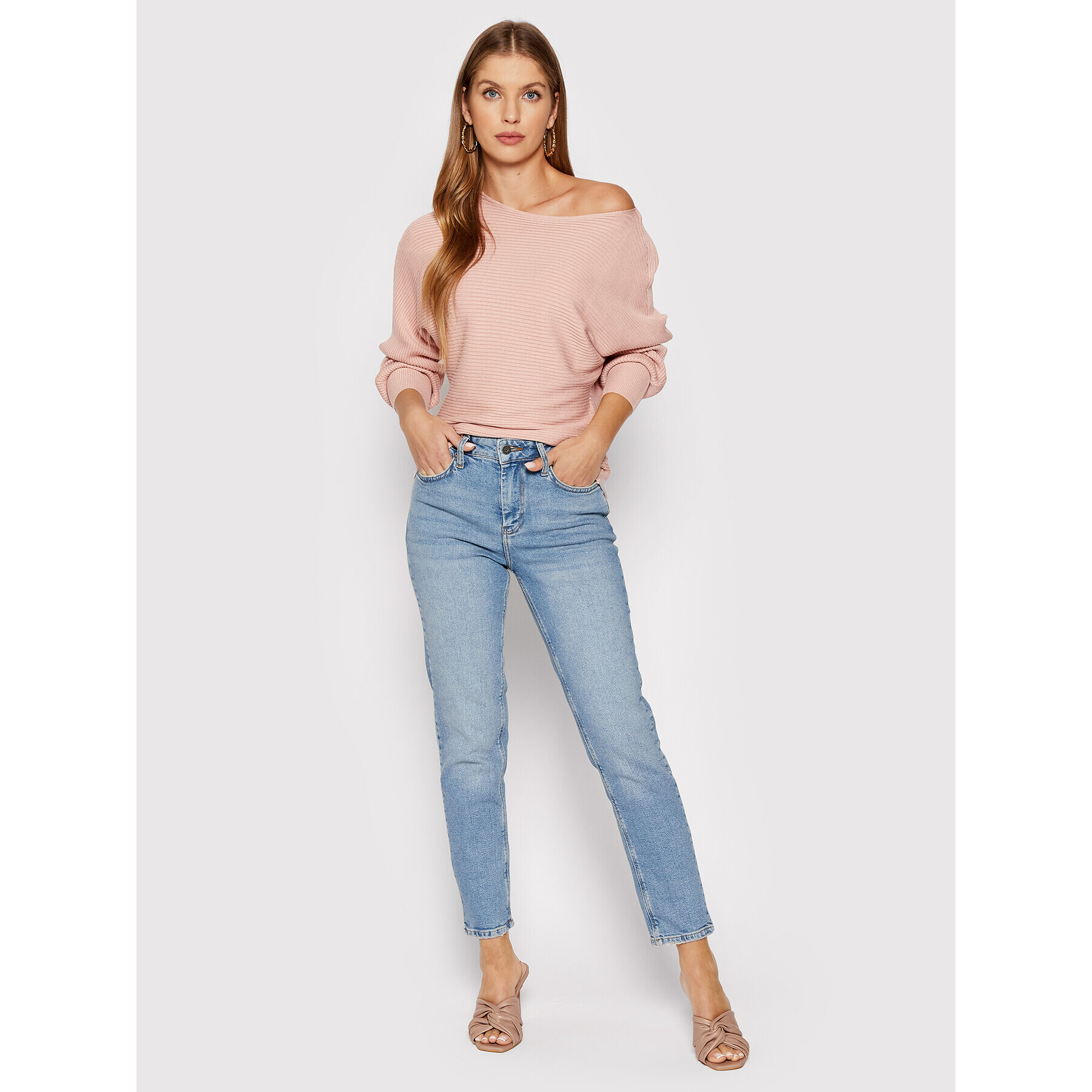 ONLY Пуловер Adaline 15226298 Розов Relaxed Fit - Pepit.bg