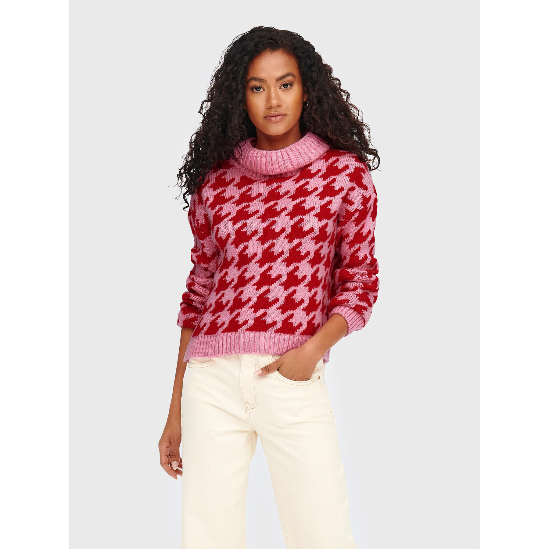ONLY Пуловер Jaxie 15269065 Розов Regular Fit - Pepit.bg