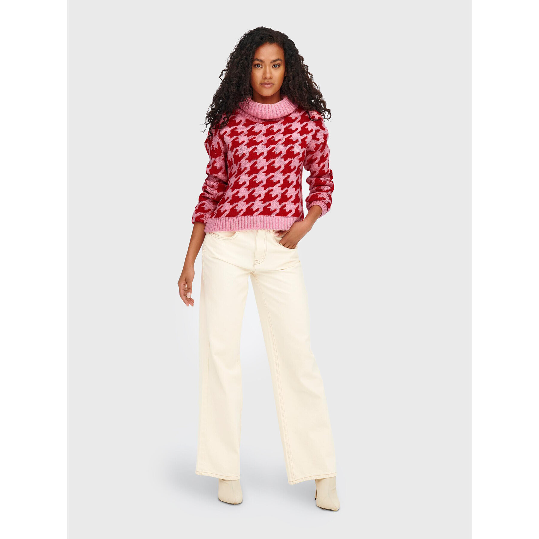 ONLY Пуловер Jaxie 15269065 Розов Regular Fit - Pepit.bg