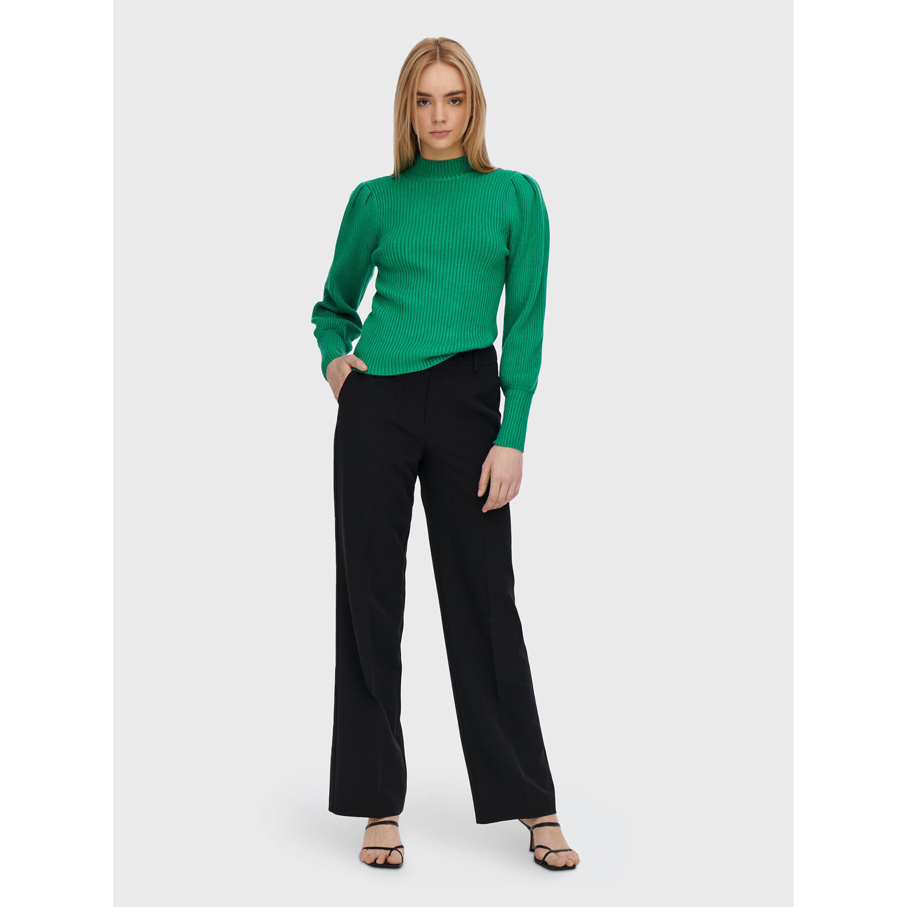 ONLY Пуловер Katia 15232494 Зелен Regular Fit - Pepit.bg