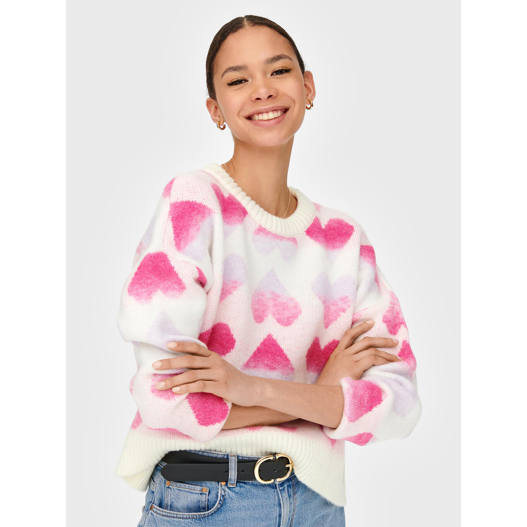 ONLY Пуловер Laida 15259434 Розов Regular Fit - Pepit.bg