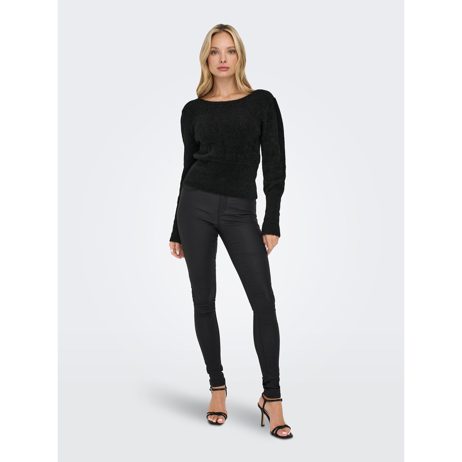 ONLY Пуловер Lella 15260678 Черен Slim Fit - Pepit.bg