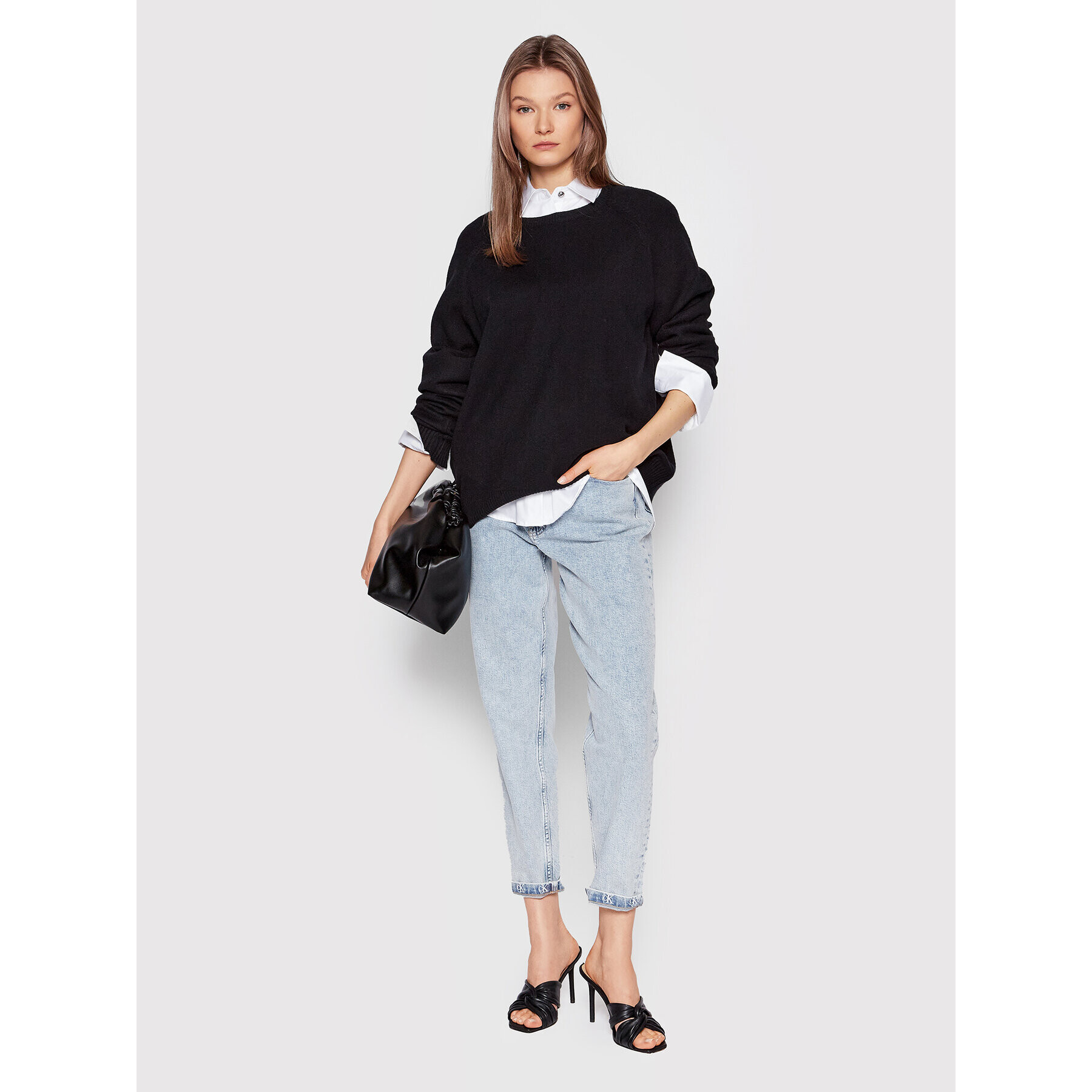 ONLY Пуловер Lesly 15170427 Черен Loose Fit - Pepit.bg