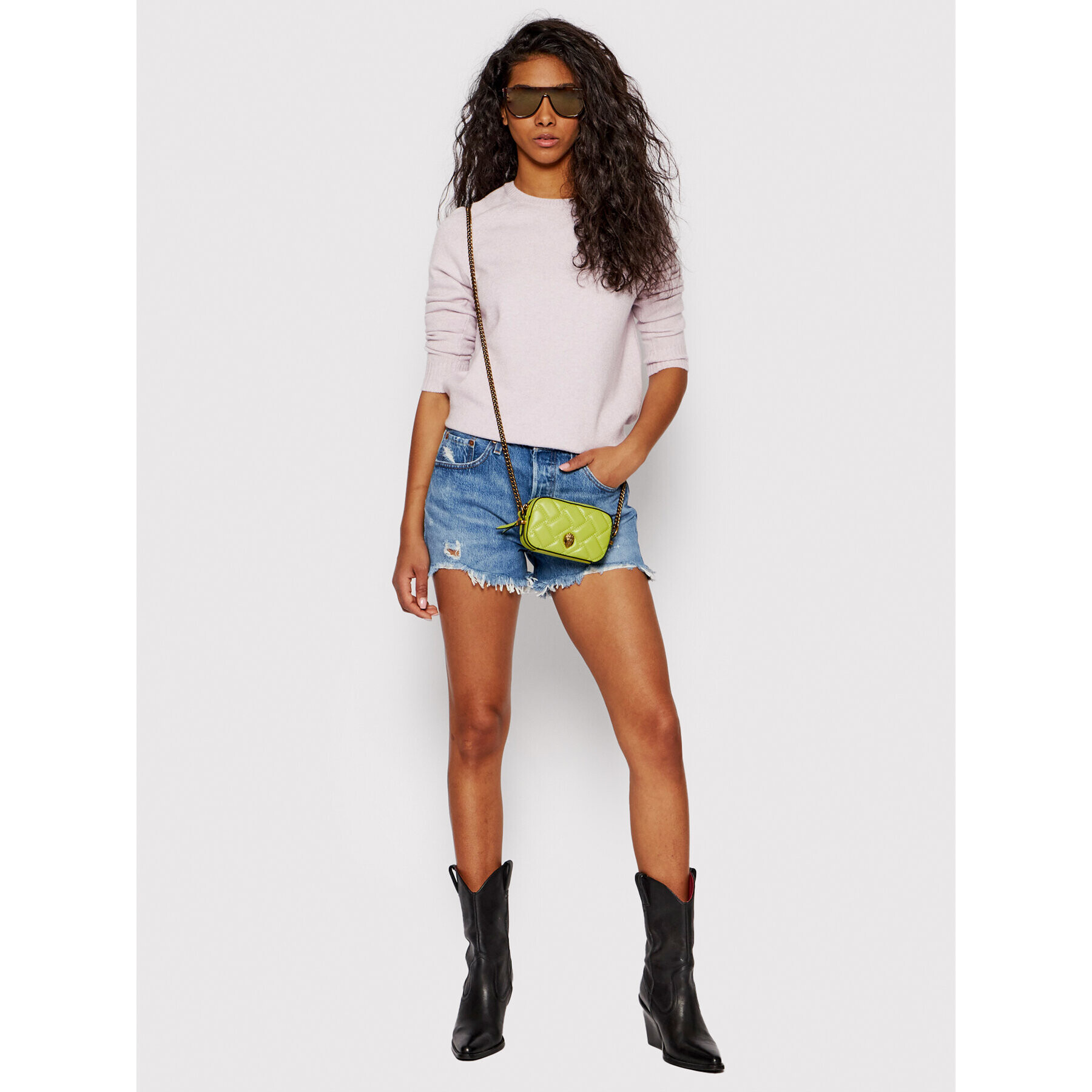 ONLY Пуловер Lesly 15170427 Виолетов Relaxed Fit - Pepit.bg