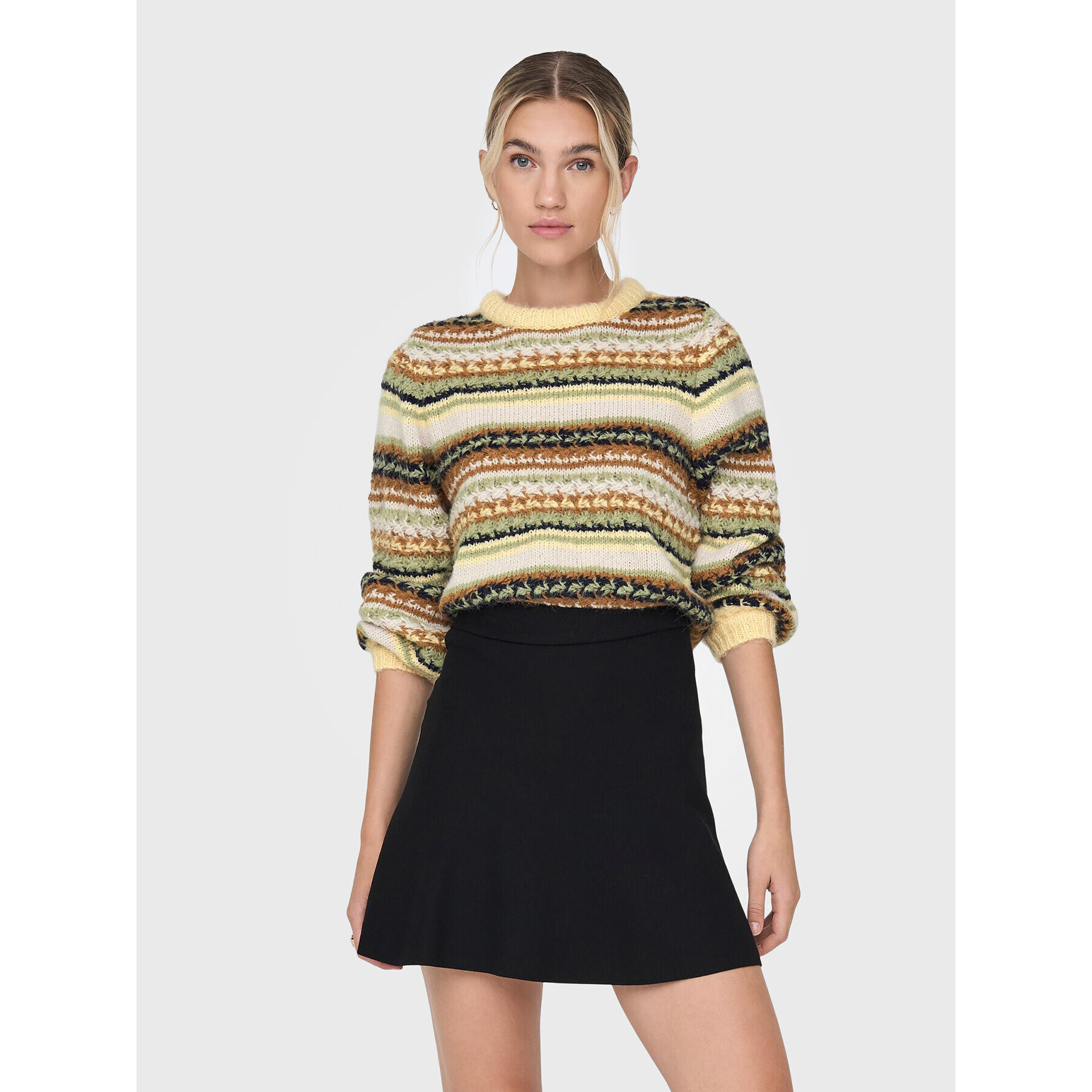 ONLY Пуловер Mabel 15272599 Жълт Regular Fit - Pepit.bg