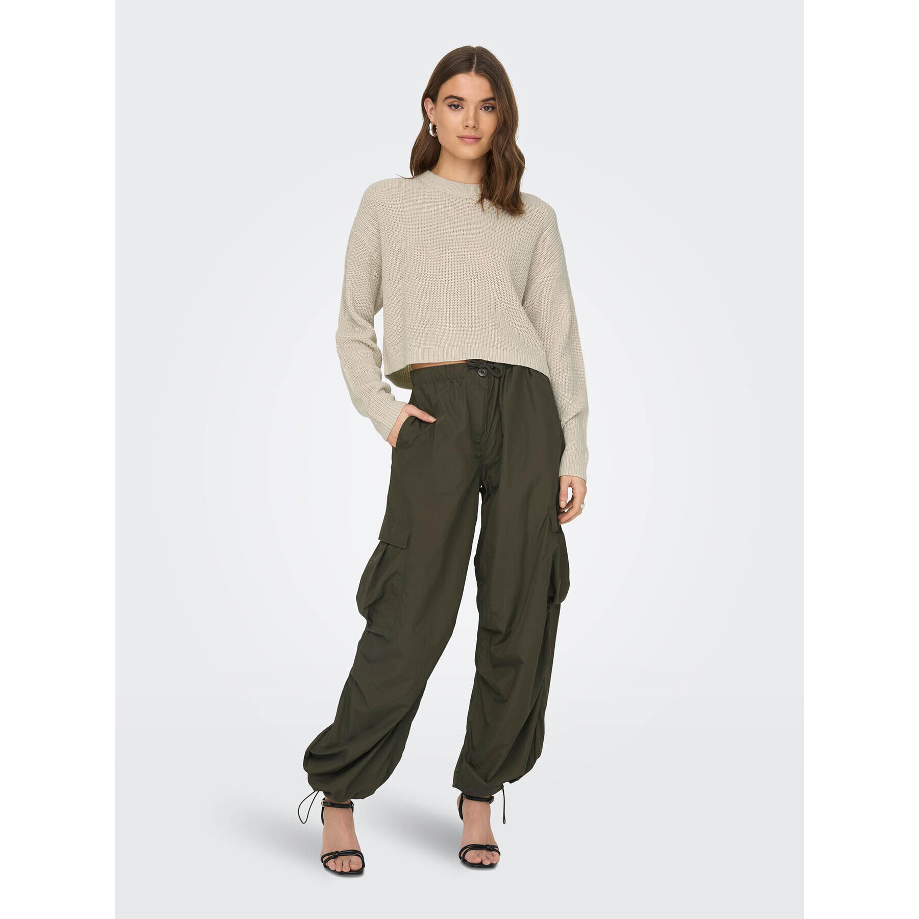 ONLY Пуловер Malavi 15284453 Бежов Regular Fit - Pepit.bg