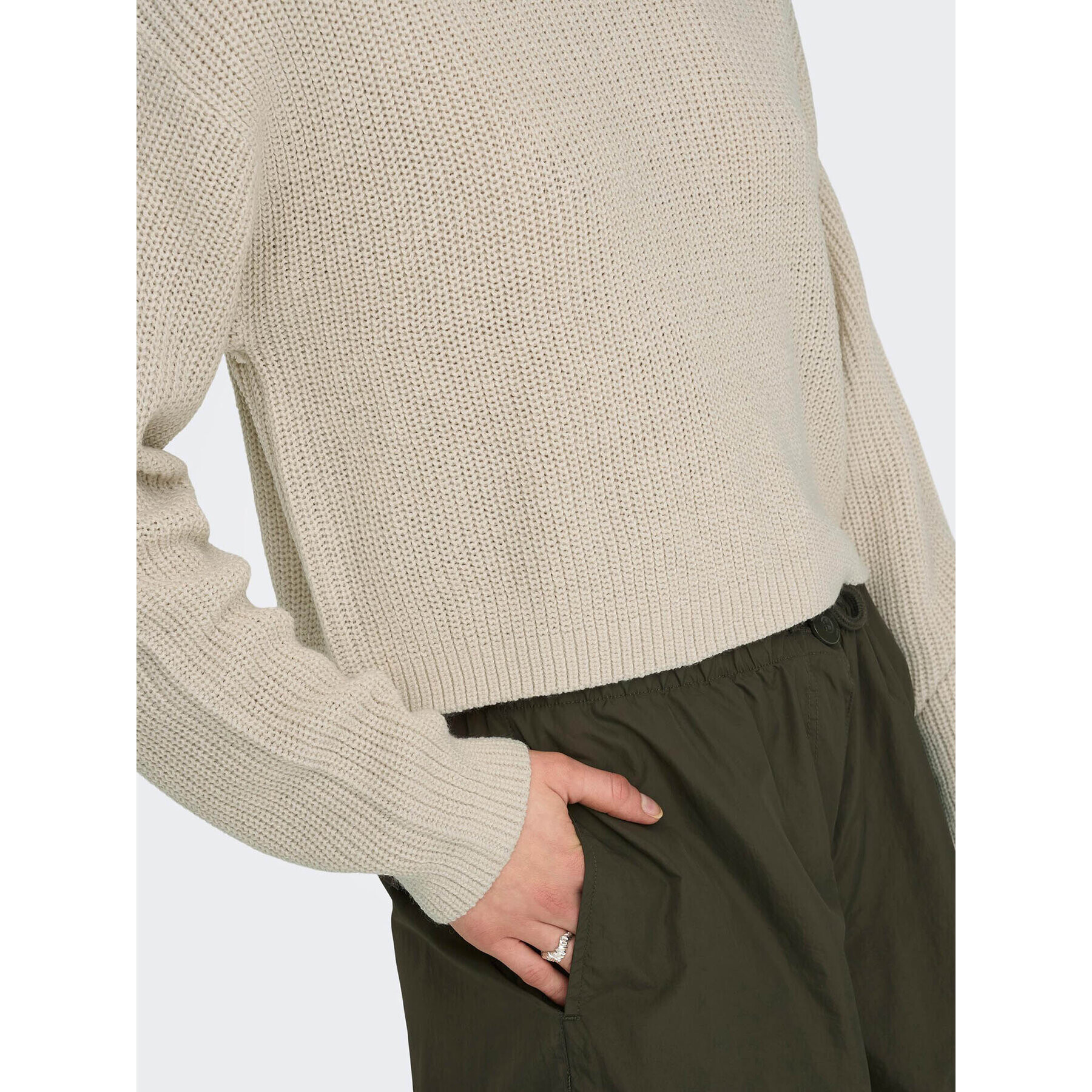 ONLY Пуловер Malavi 15284453 Бежов Regular Fit - Pepit.bg
