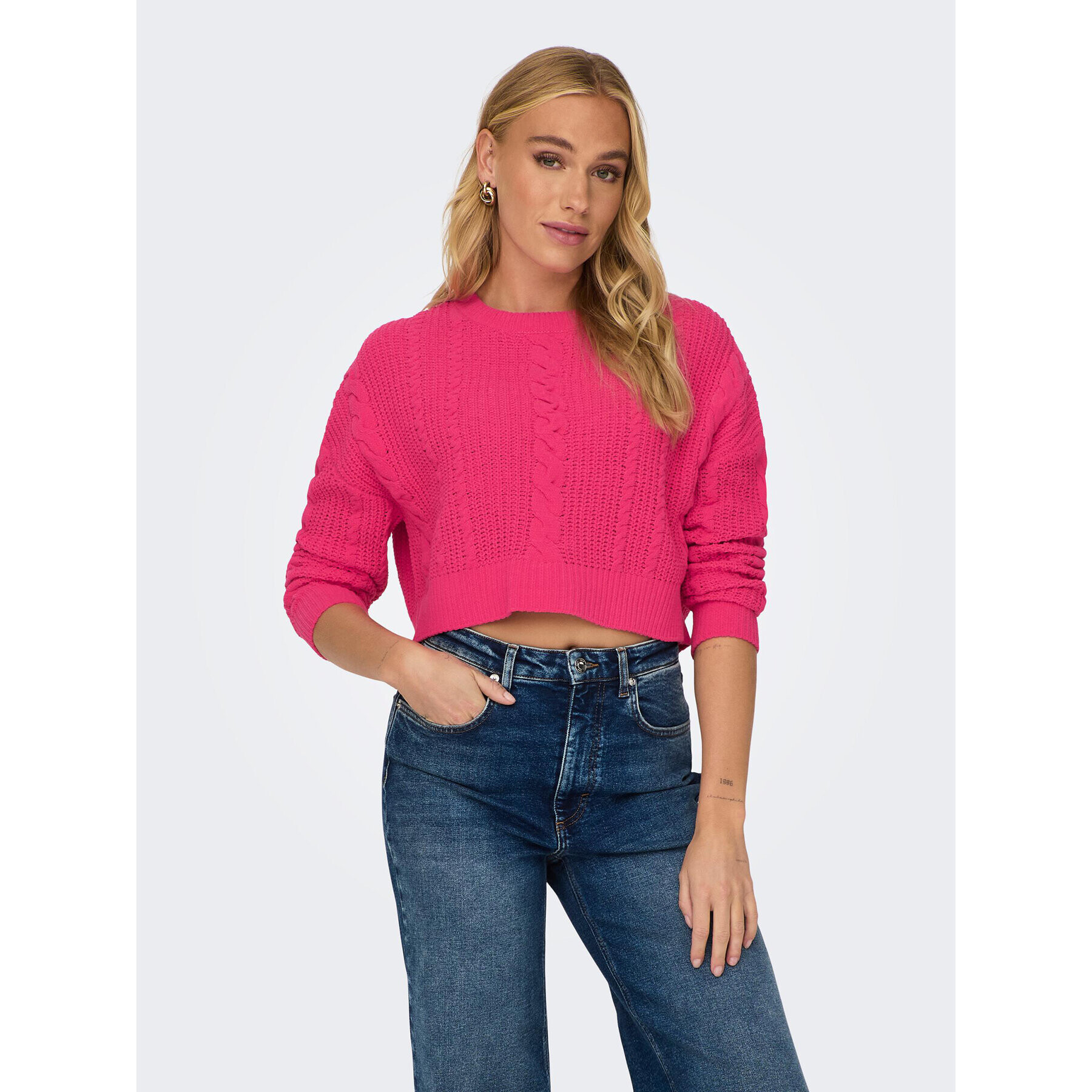ONLY Пуловер Malena 15309262 Розов Regular Fit - Pepit.bg