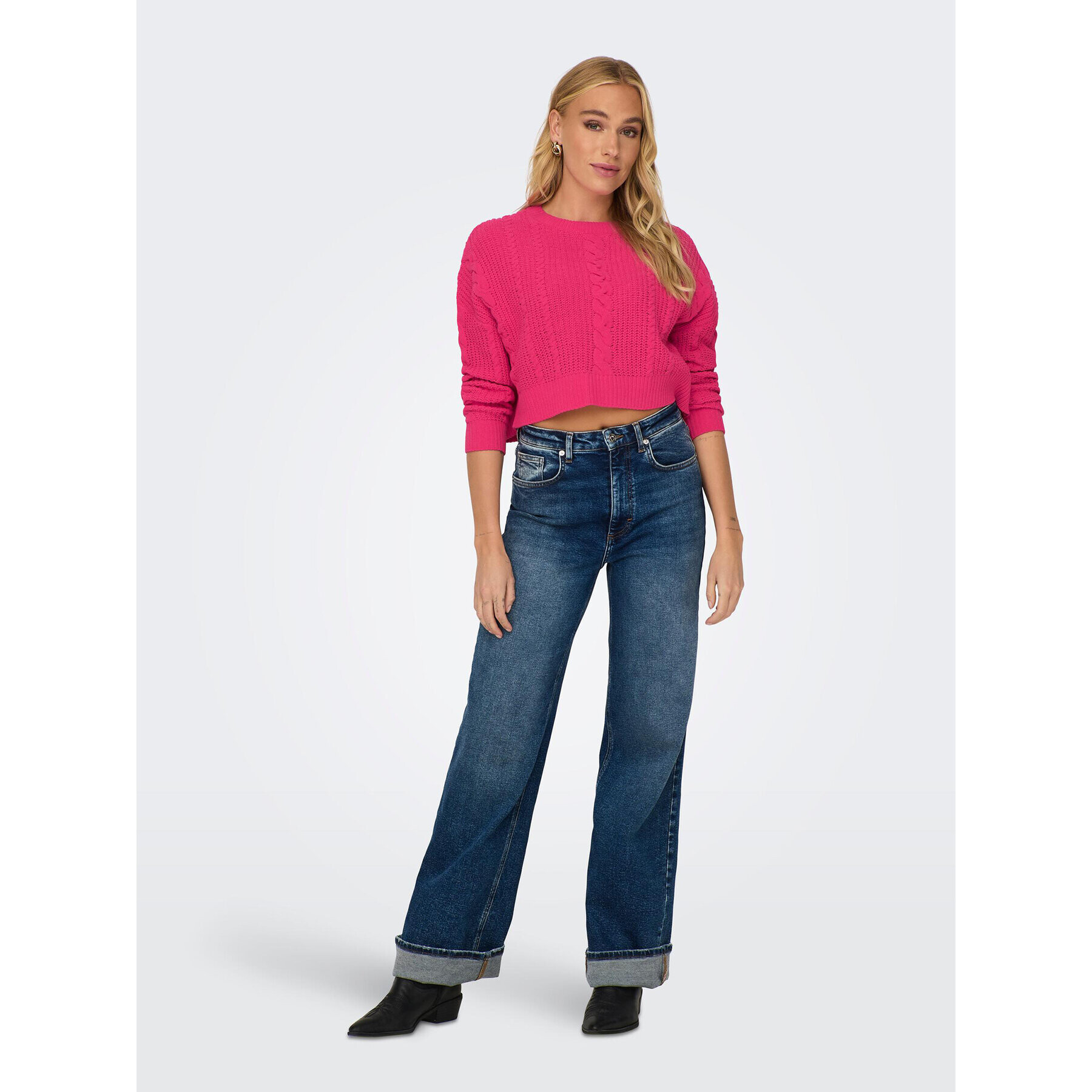 ONLY Пуловер Malena 15309262 Розов Regular Fit - Pepit.bg