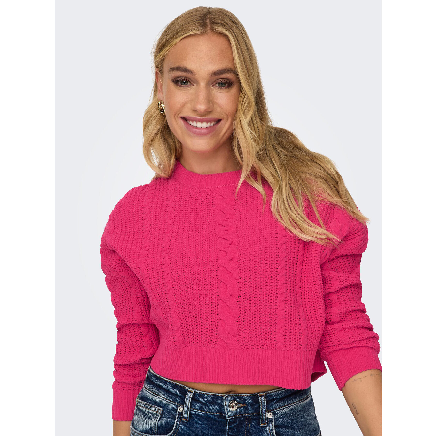 ONLY Пуловер Malena 15309262 Розов Regular Fit - Pepit.bg