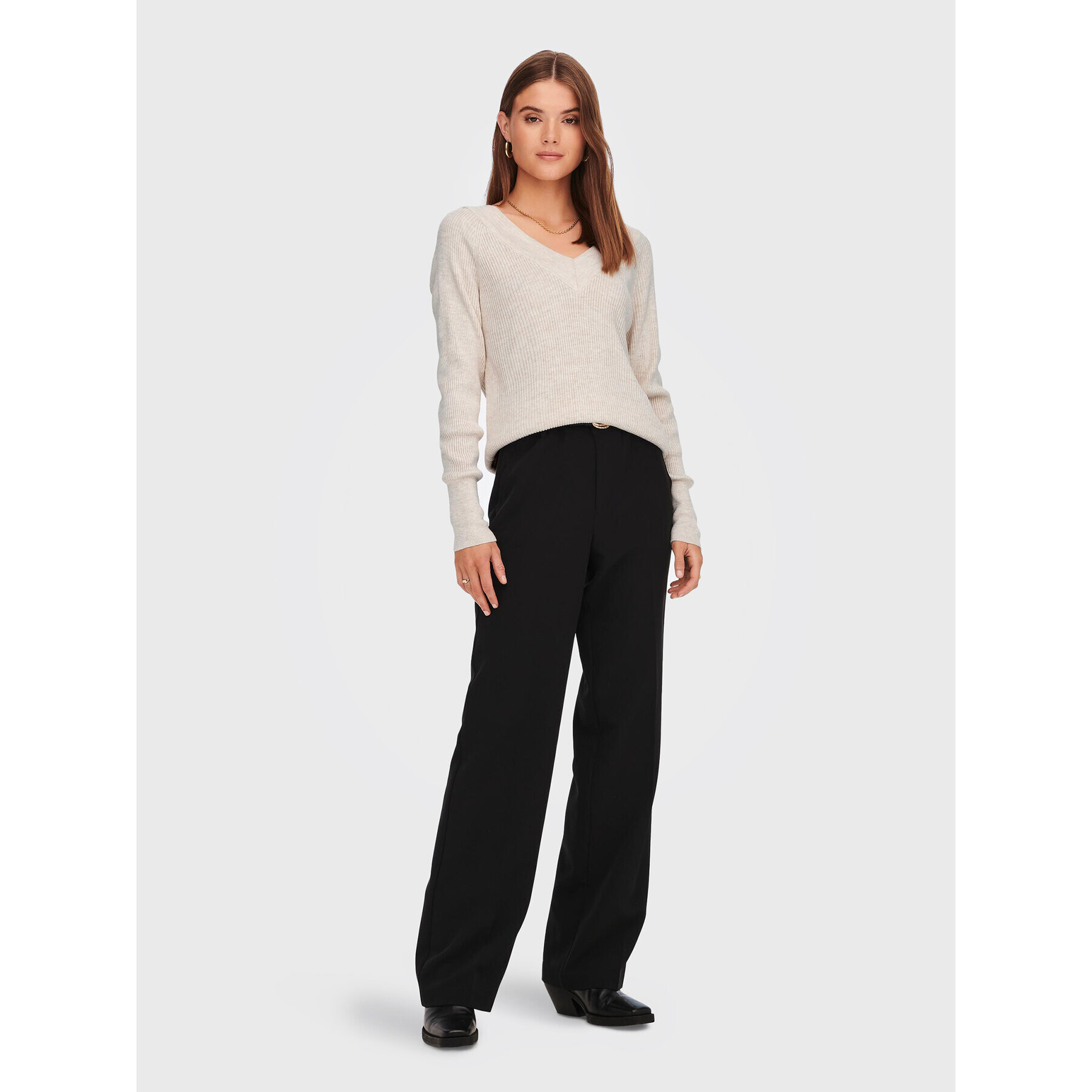 ONLY Пуловер New Tessa 15268801 Бежов Regular Fit - Pepit.bg