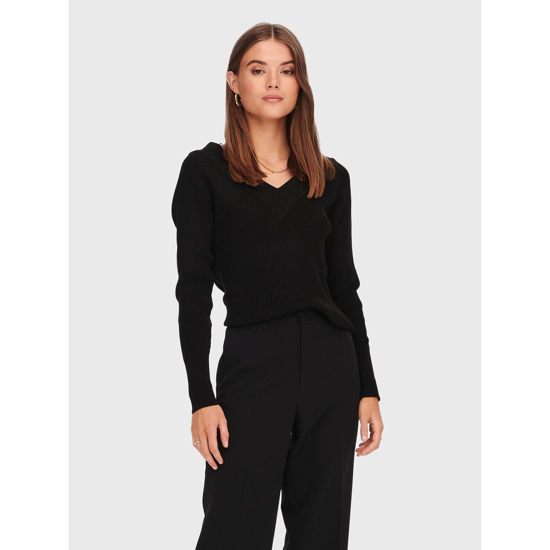 ONLY Пуловер New Tessa 15268801 Черен Regular Fit - Pepit.bg
