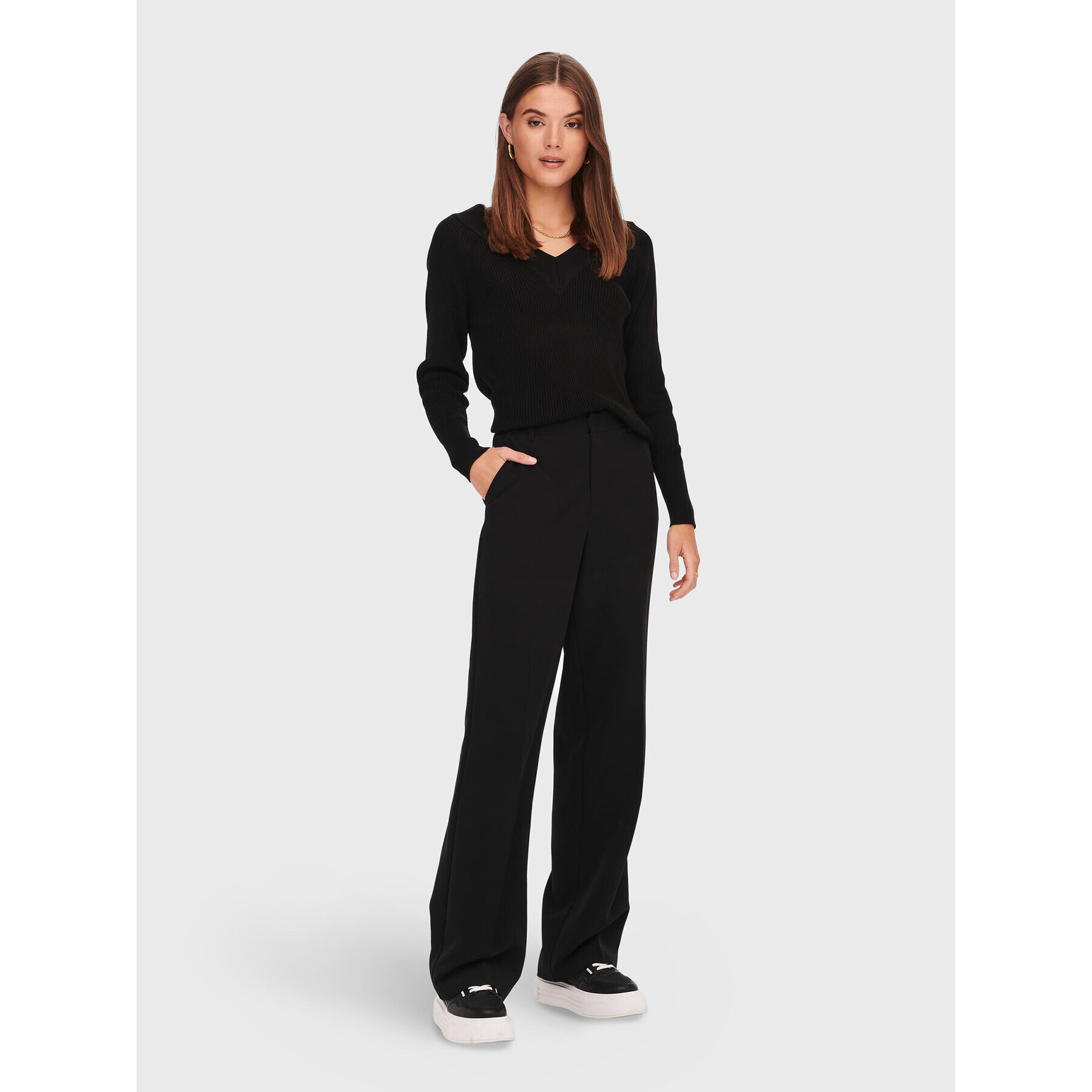 ONLY Пуловер New Tessa 15268801 Черен Regular Fit - Pepit.bg
