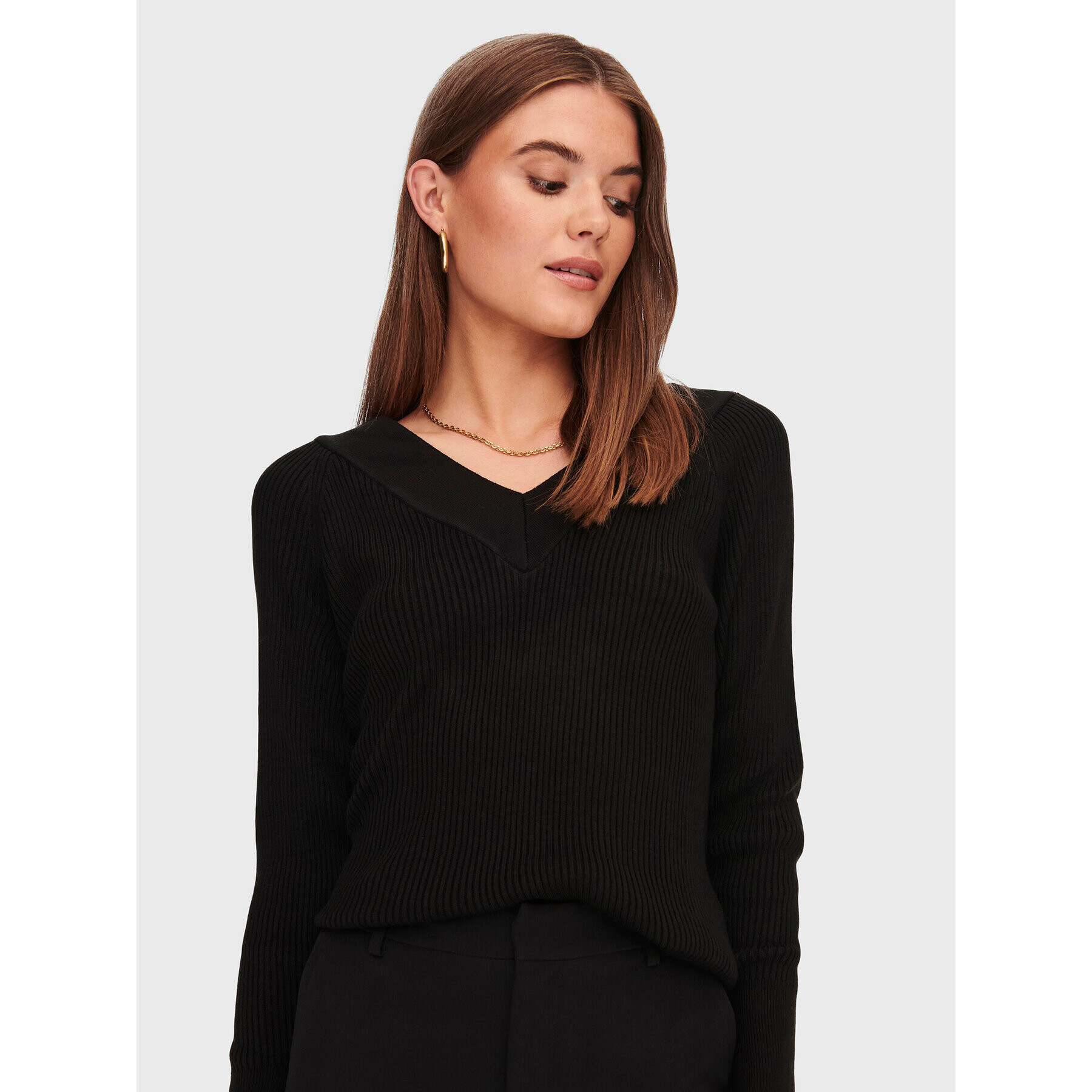 ONLY Пуловер New Tessa 15268801 Черен Regular Fit - Pepit.bg