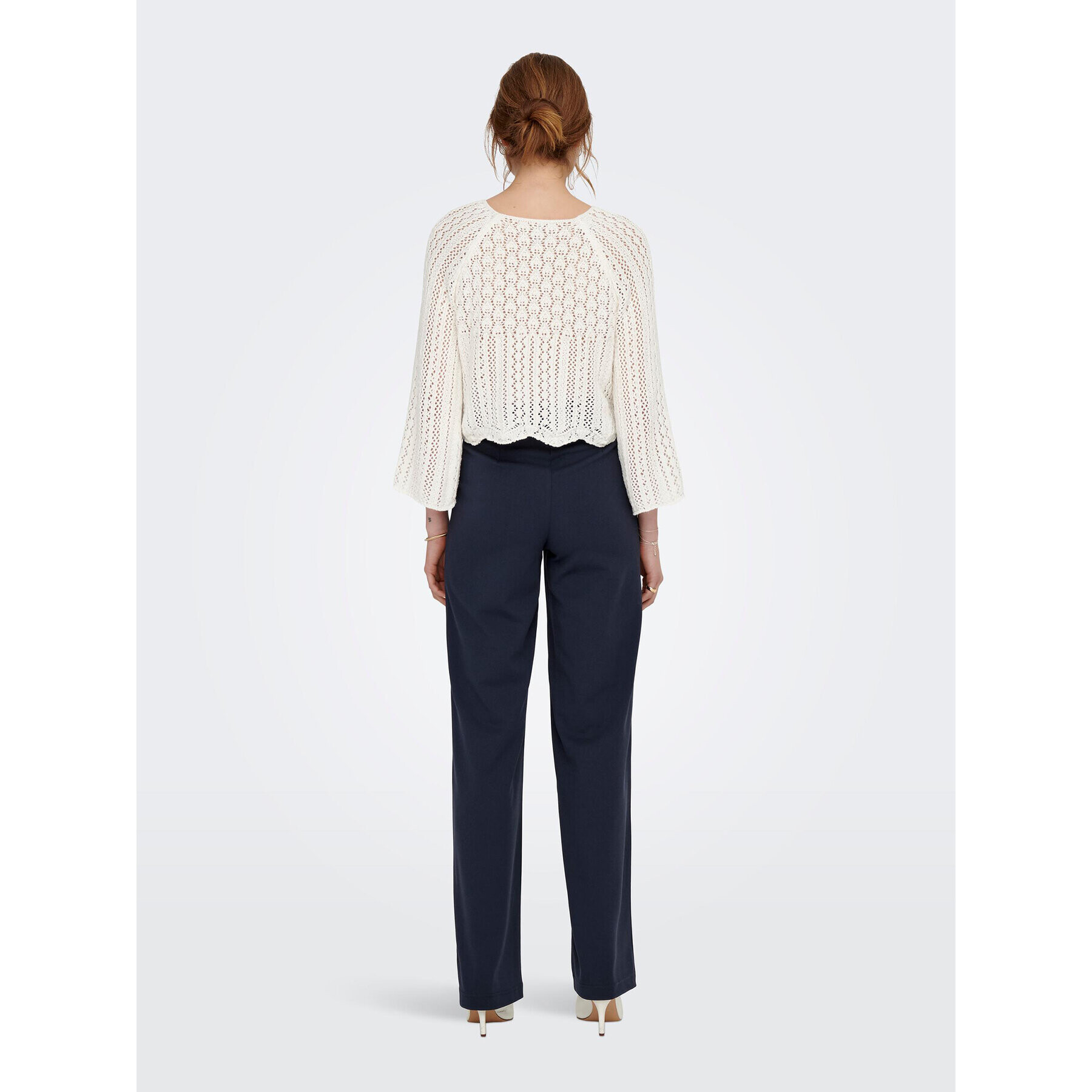 ONLY Пуловер Nola 15233173 Бял Regular Fit - Pepit.bg