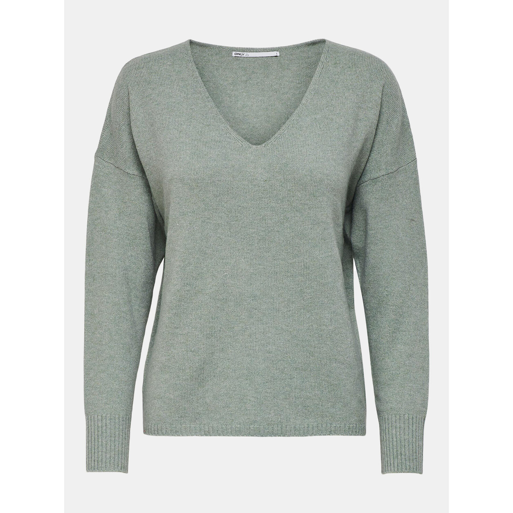 ONLY Пуловер Rica 15224360 Зелен Regular Fit - Pepit.bg