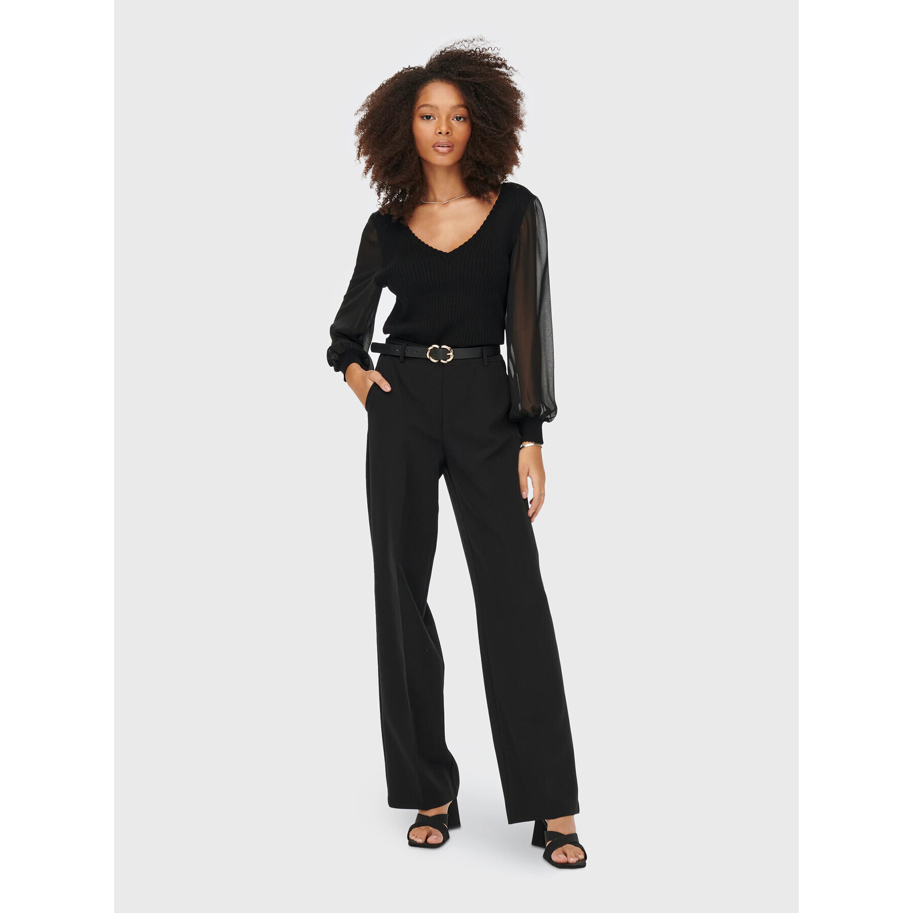 ONLY Пуловер Violetta 15259503 Черен Regular Fit - Pepit.bg