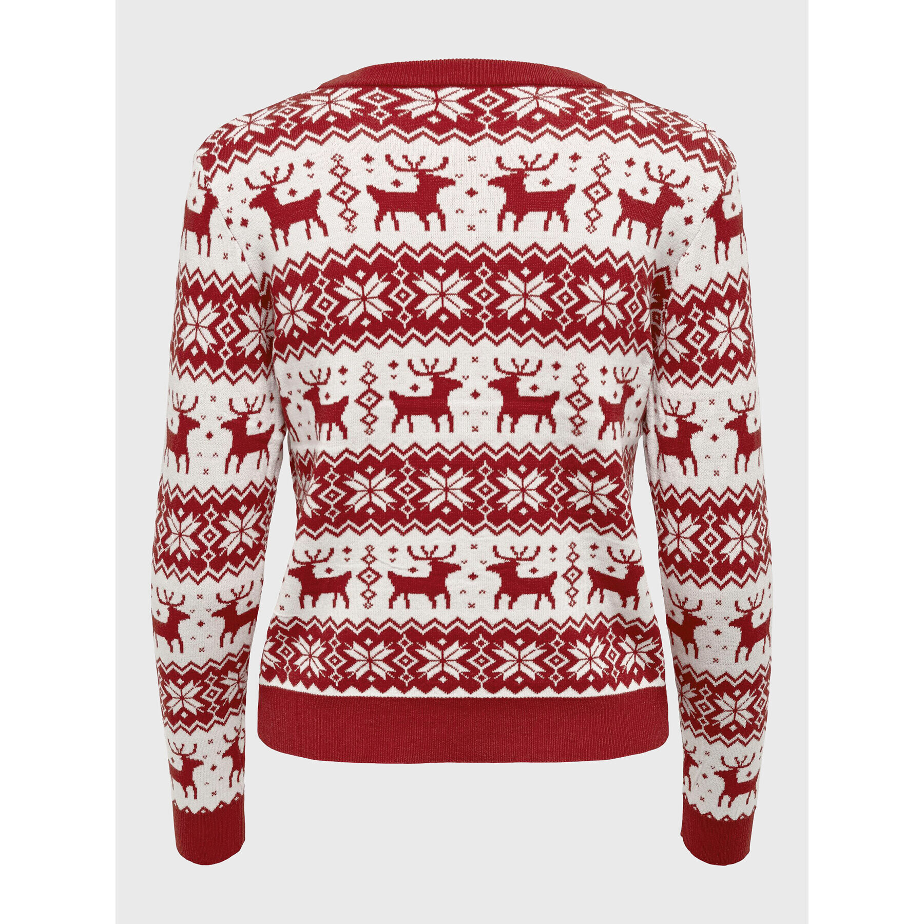 ONLY Пуловер Xmas 15272148 Червен Regular Fit - Pepit.bg