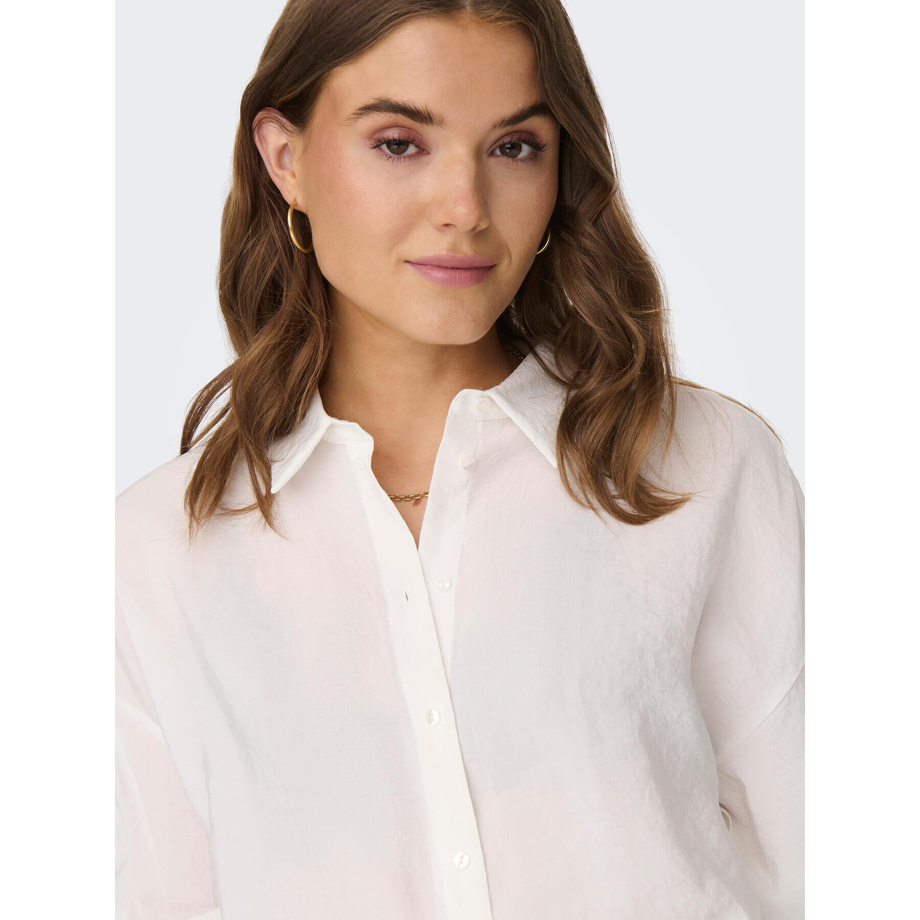 ONLY Риза Iris 15284994 Бял Regular Fit - Pepit.bg