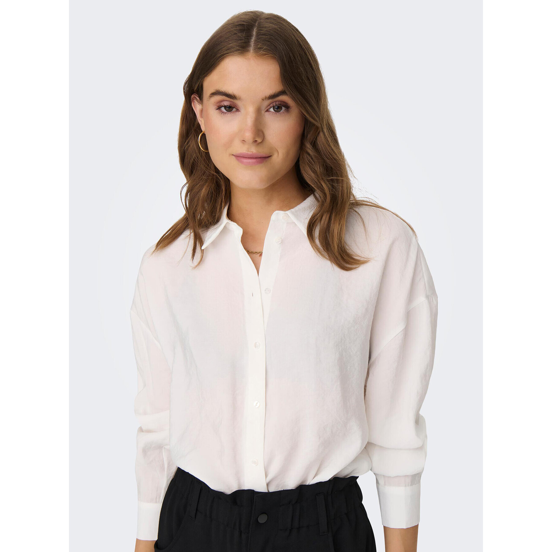 ONLY Риза Iris 15284994 Бял Regular Fit - Pepit.bg