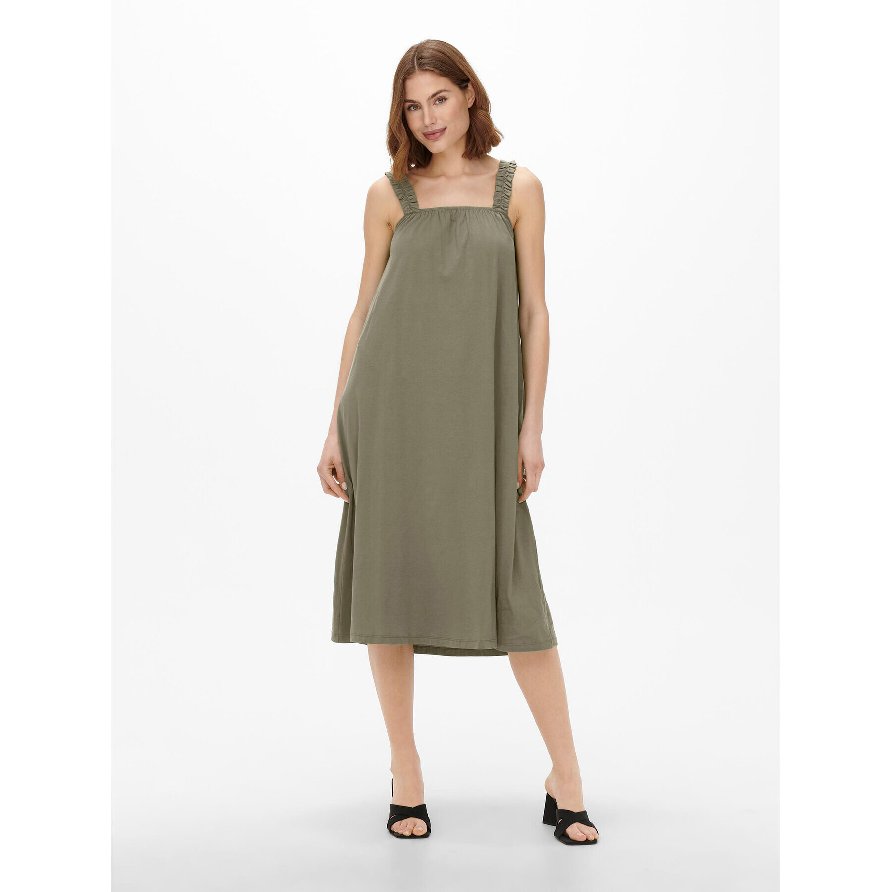 ONLY Рокля 15262294 Зелен Regular Fit - Pepit.bg