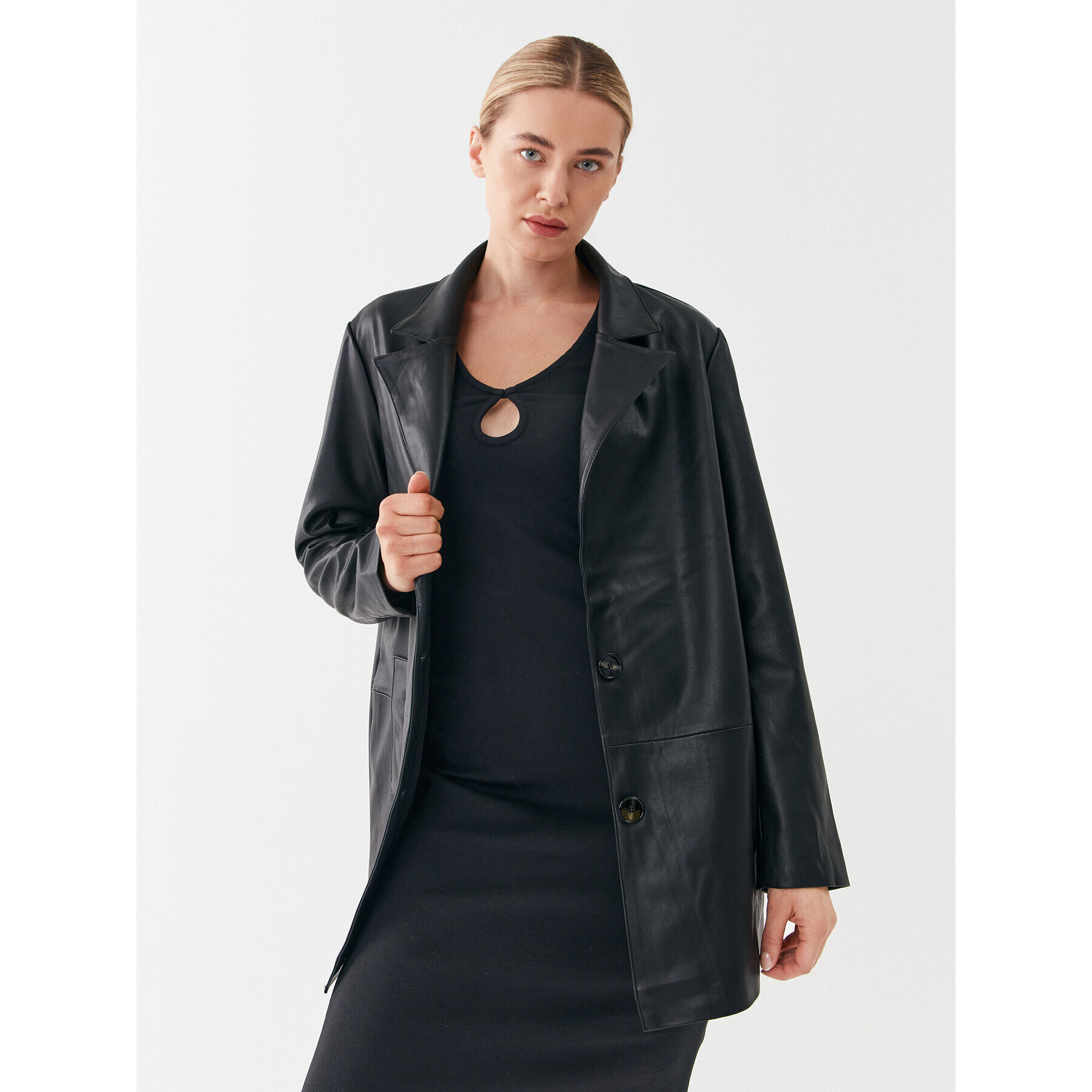 ONLY Сако 15298242 Черен Loose Fit - Pepit.bg