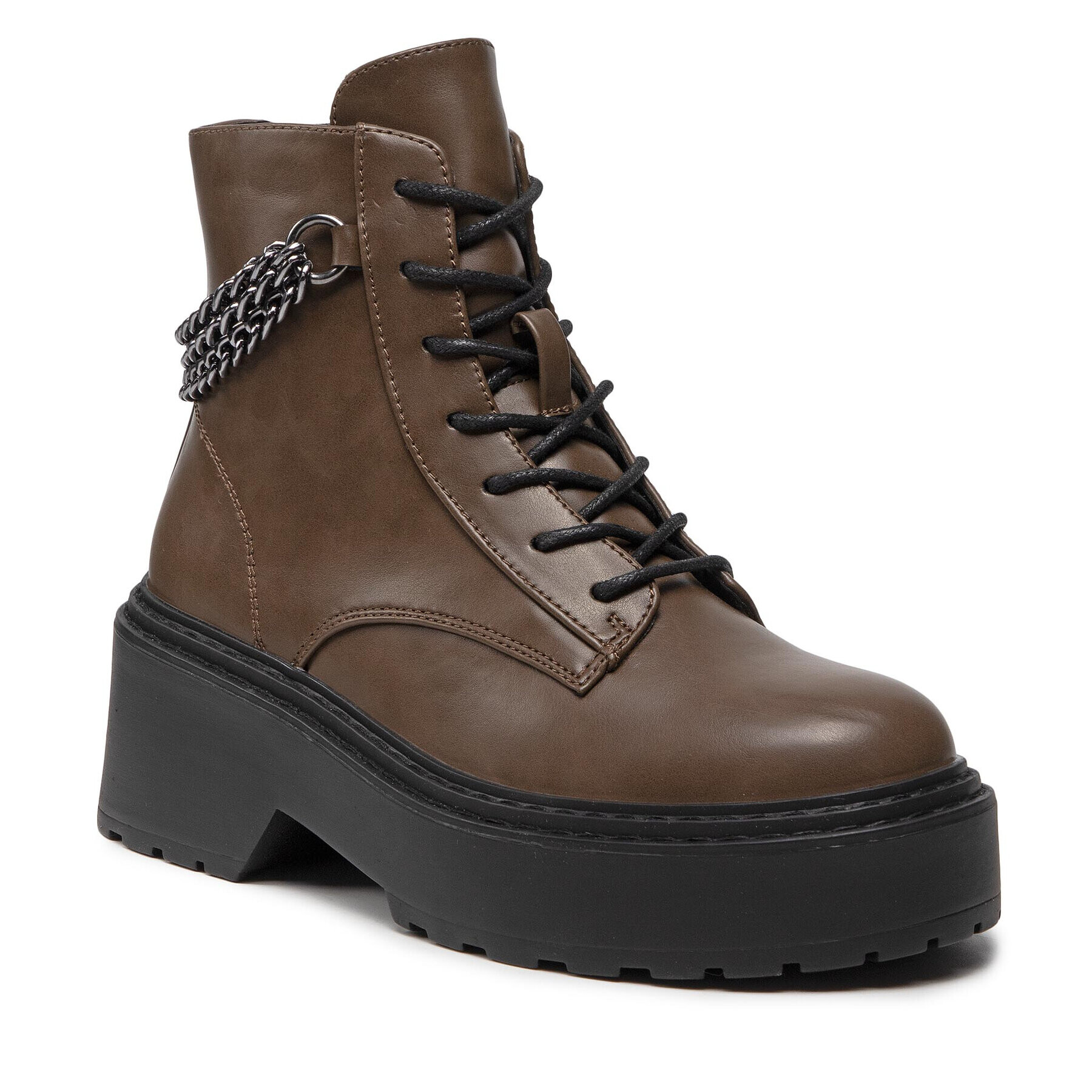 ONLY Shoes Боти Lace Up Boot 15238830 Зелен - Pepit.bg