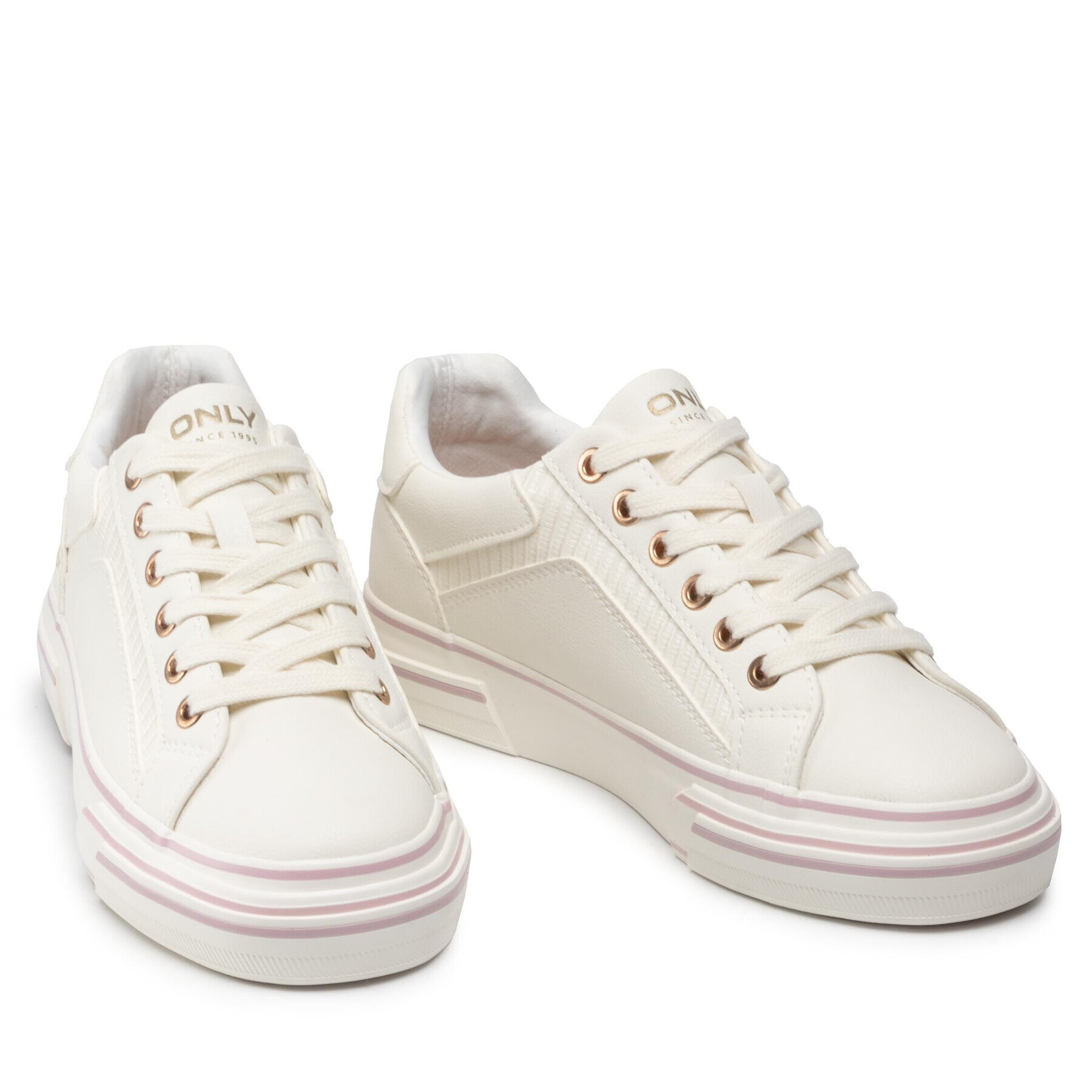 ONLY Shoes Кецове Onlliv-e 15253187 Бял - Pepit.bg