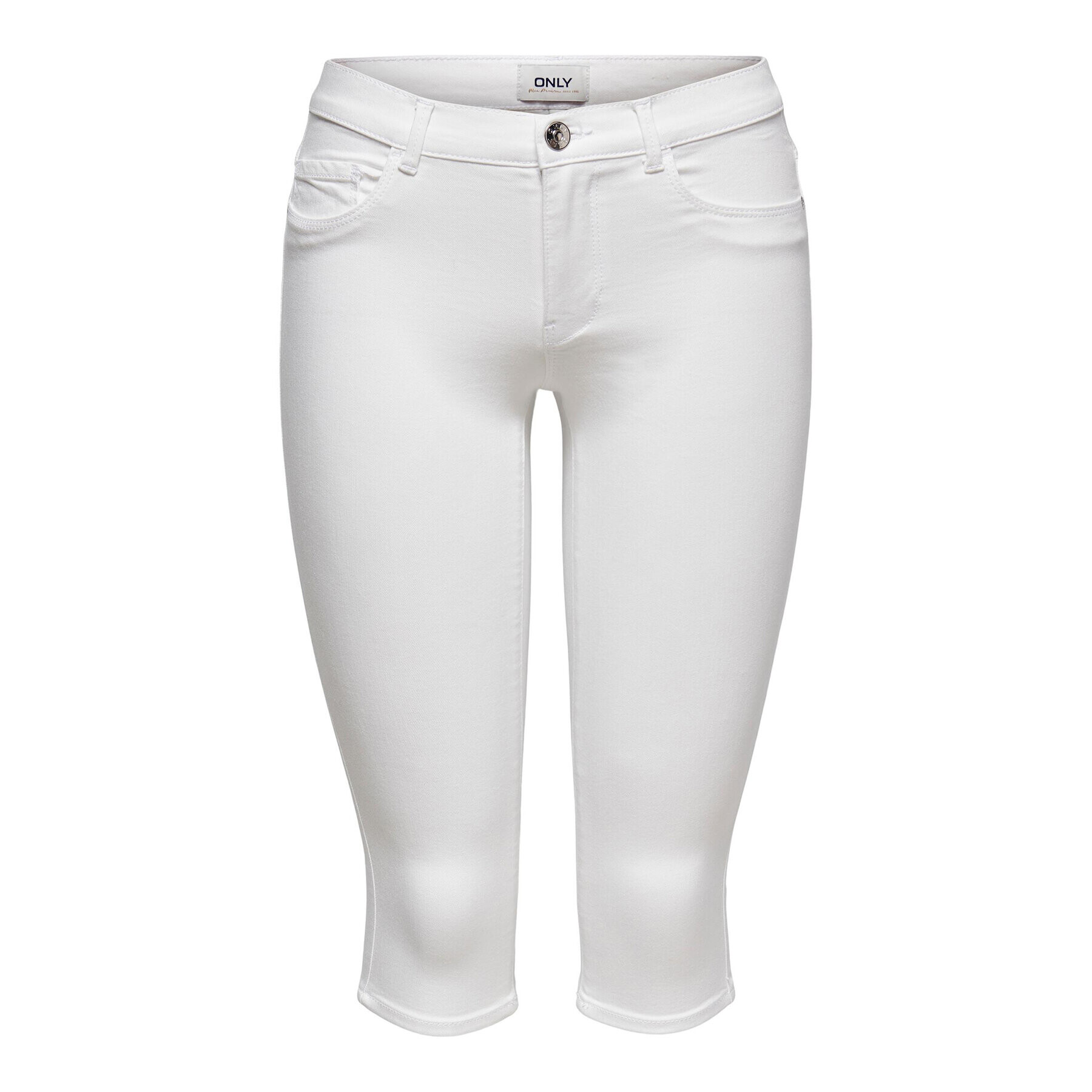 ONLY Шорти от плат 15136463 Бял Slim Fit - Pepit.bg