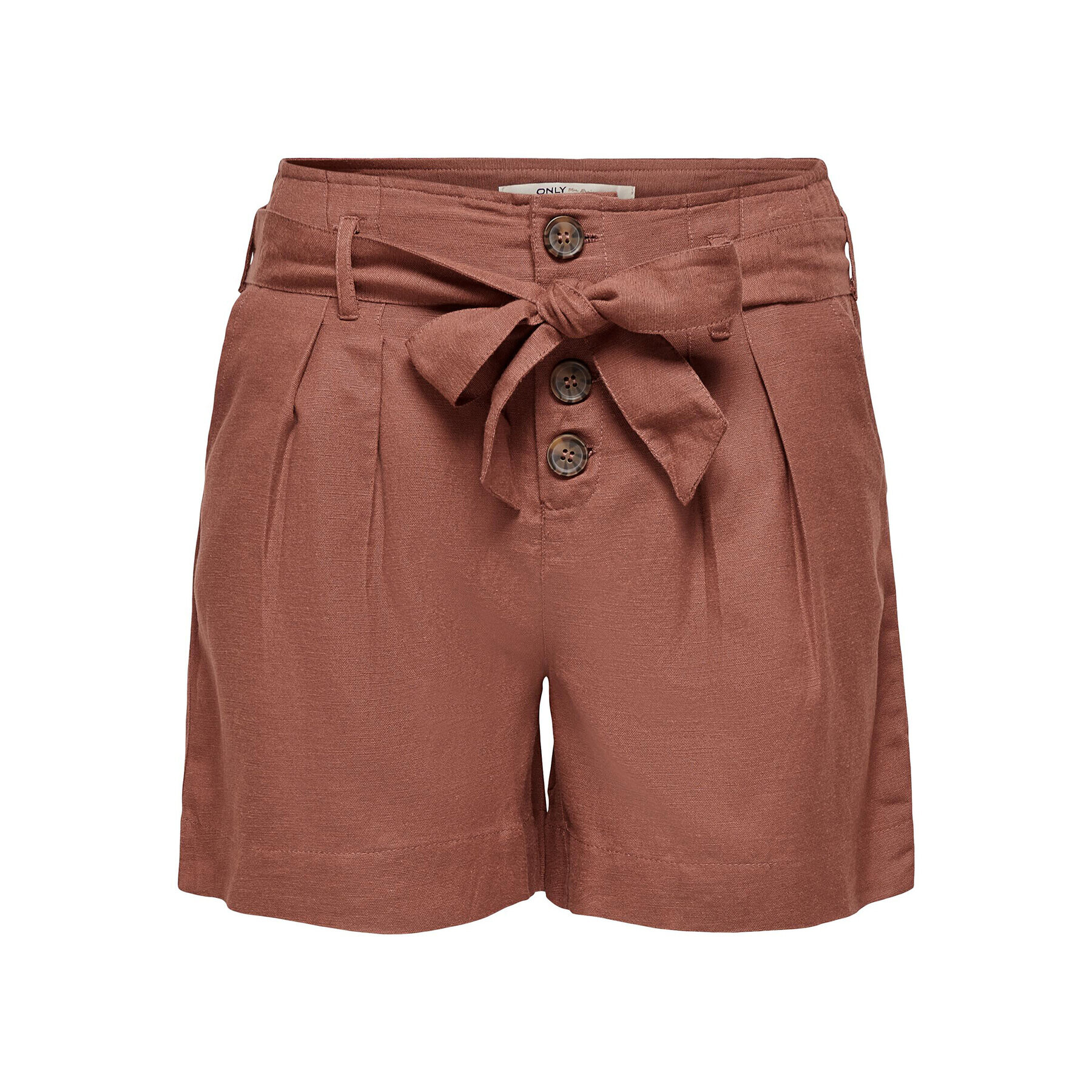 ONLY Шорти от плат 15199801 Червен Regular Fit - Pepit.bg