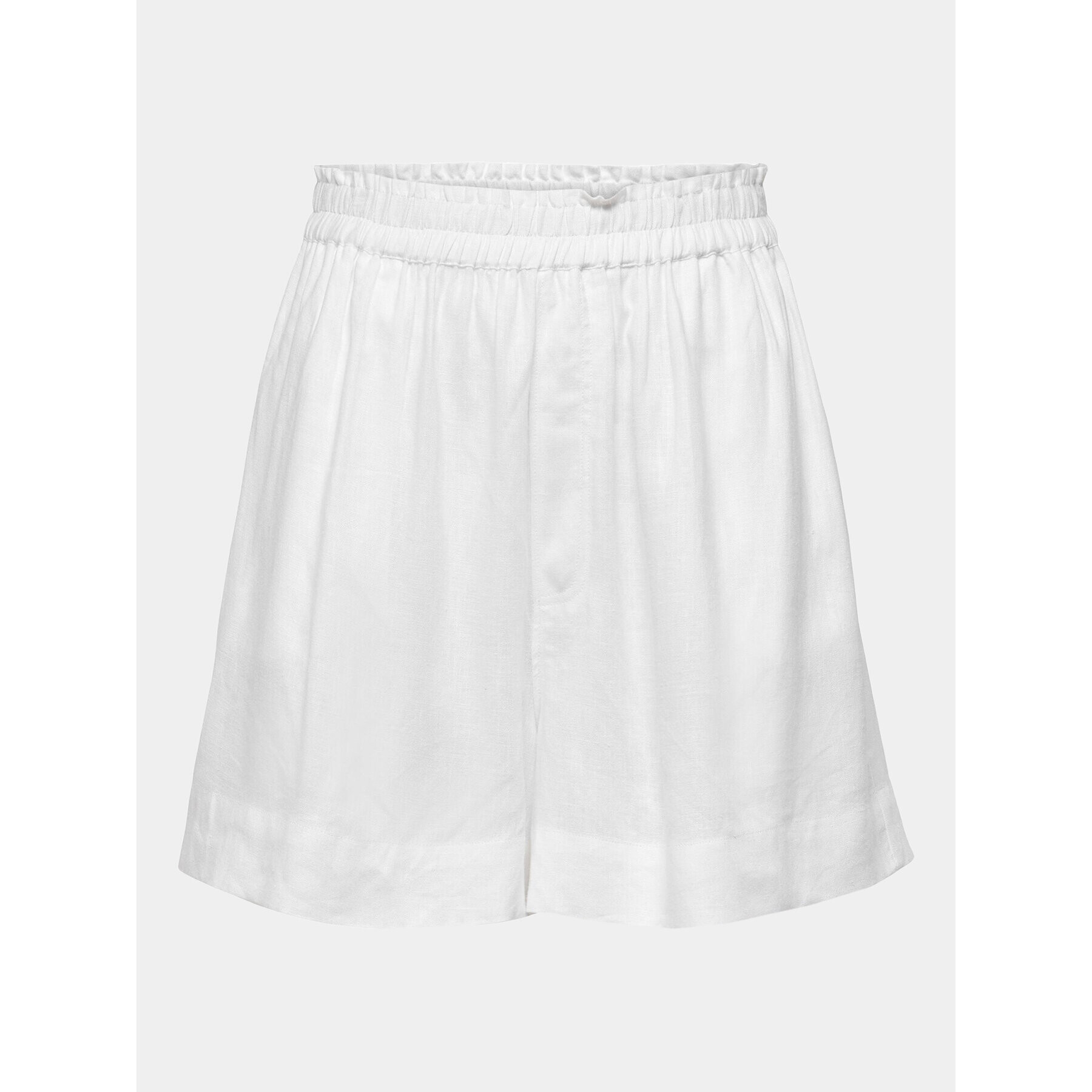 ONLY Шорти от плат 15259587 Бял Regular Fit - Pepit.bg