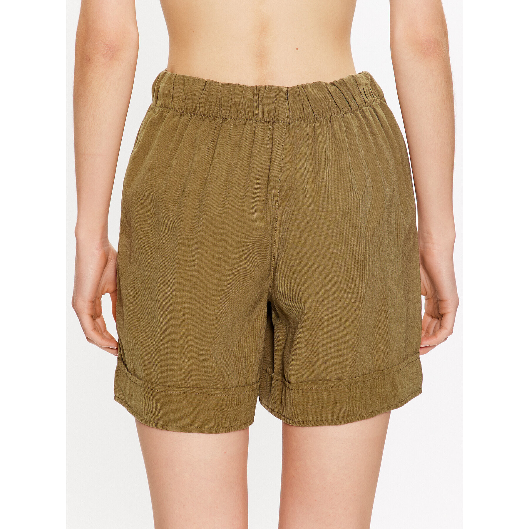 ONLY Шорти от плат 15291256 Зелен Regular Fit - Pepit.bg