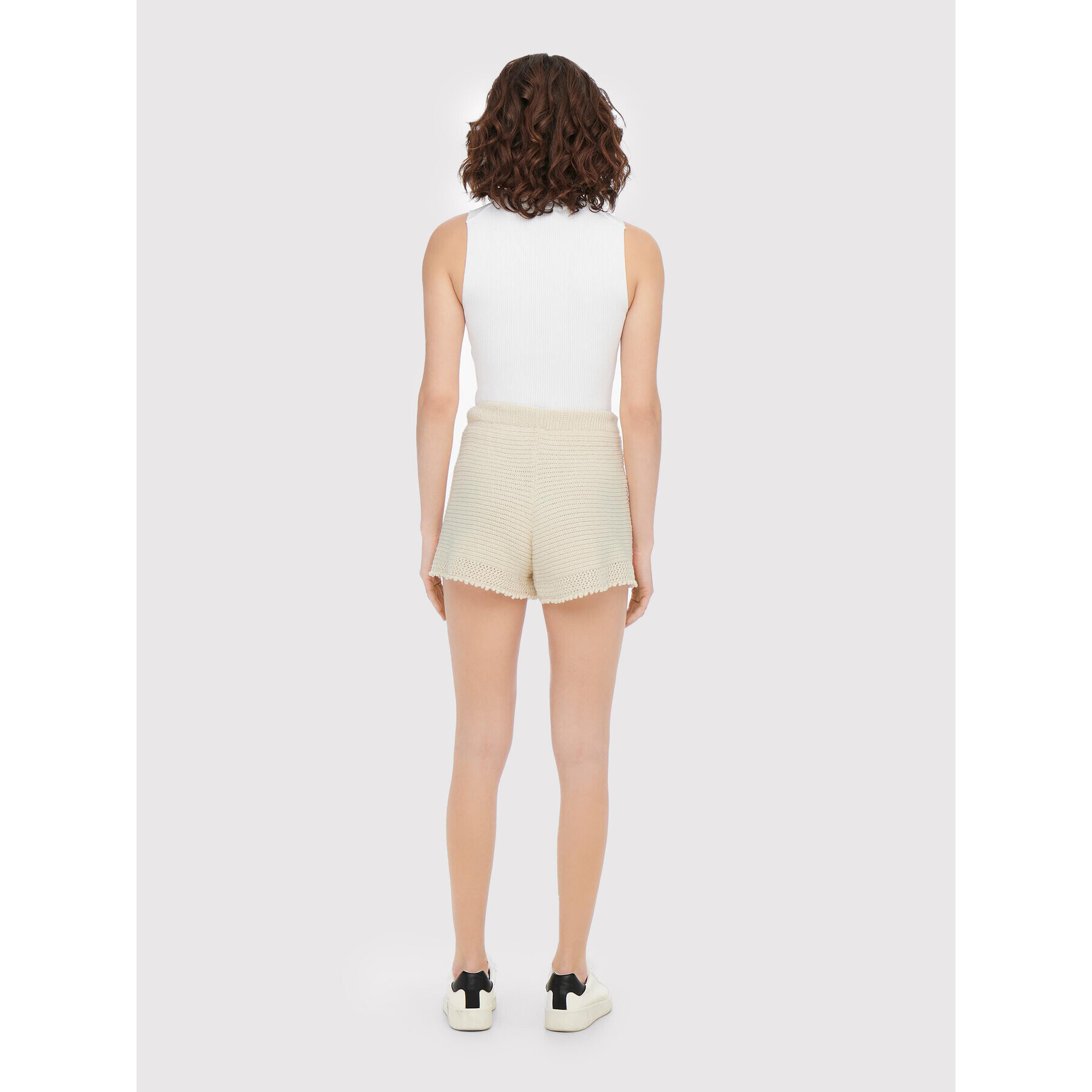 ONLY Шорти от плат Summer 15256565 Бежов Regular Fit - Pepit.bg