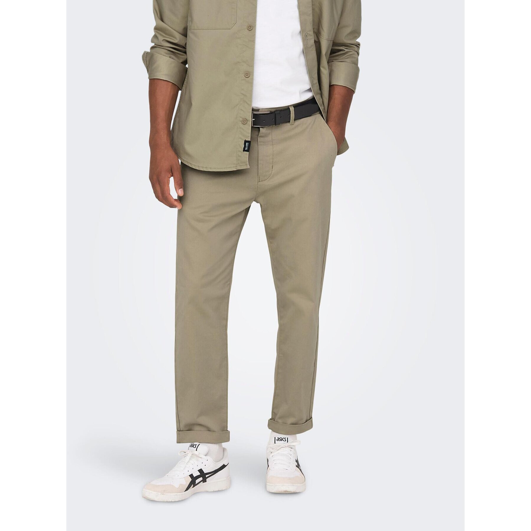 Only & Sons Чино панталони 22020400 Бежов Regular Fit - Pepit.bg