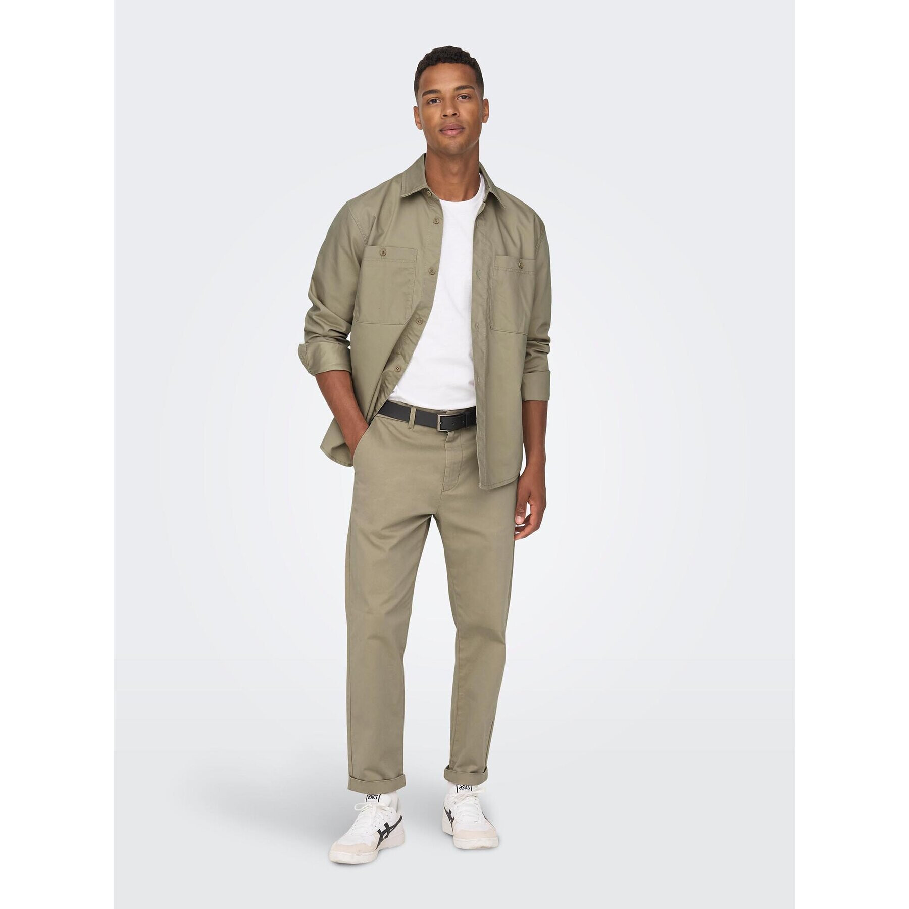 Only & Sons Чино панталони 22020400 Бежов Regular Fit - Pepit.bg