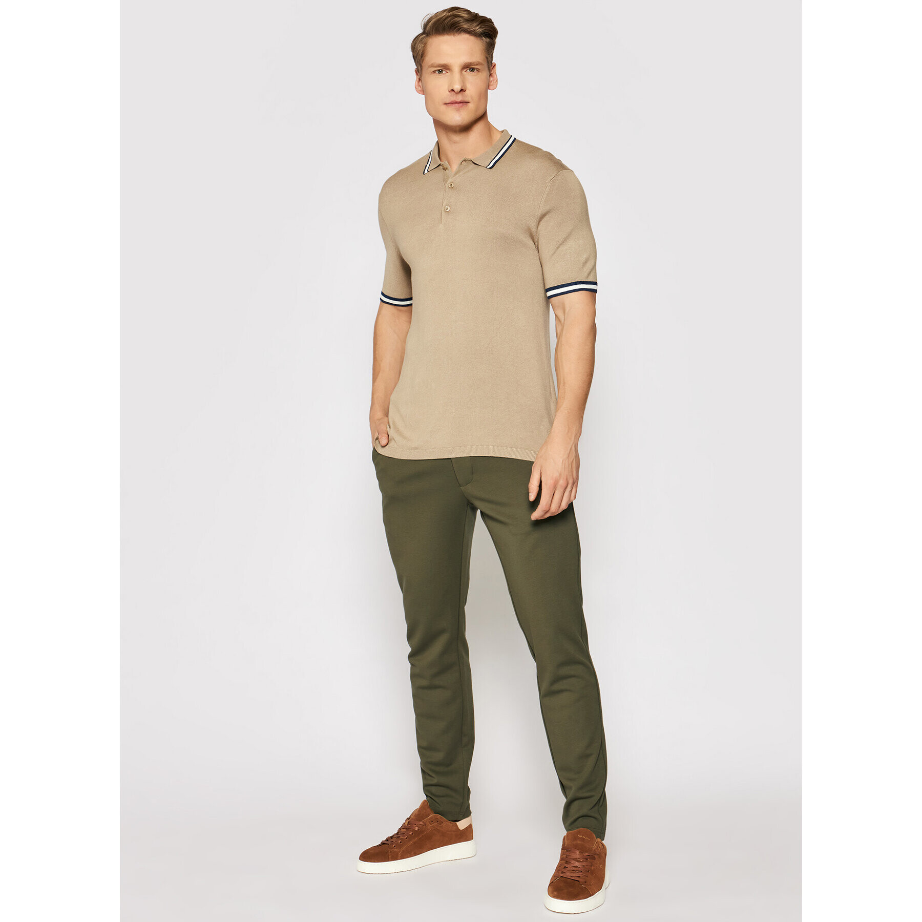 Only & Sons Чино панталони Mark 22010209 Зелен Slim Fit - Pepit.bg