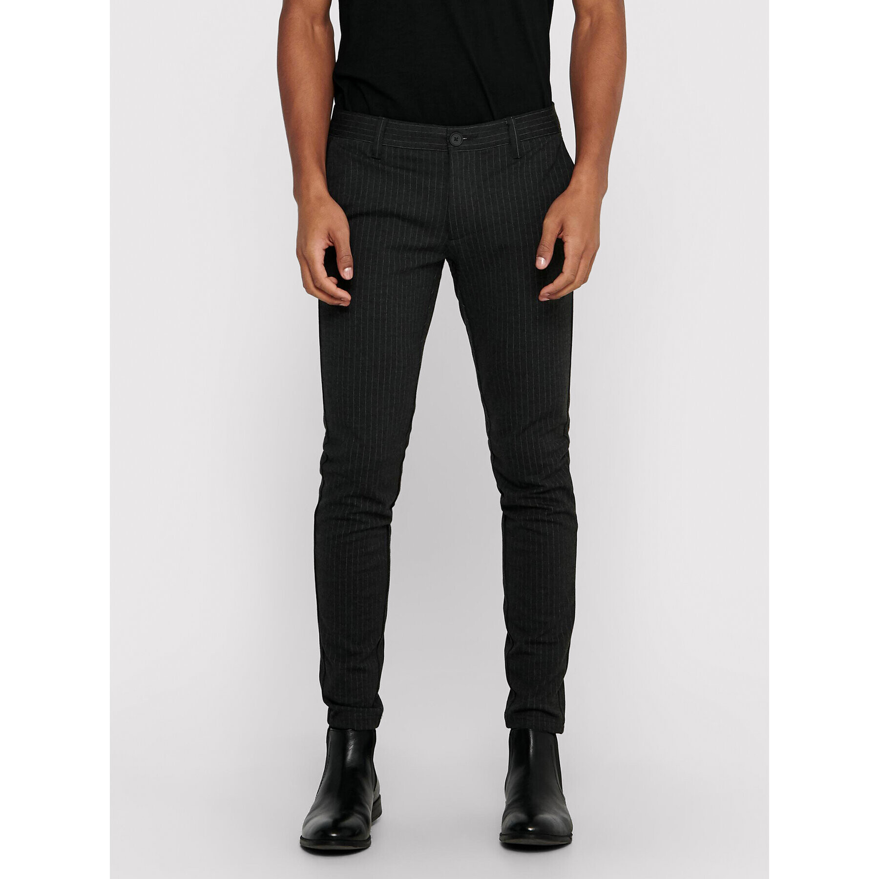 Only & Sons Чино панталони Mark 22013727 Сив Slim Fit - Pepit.bg