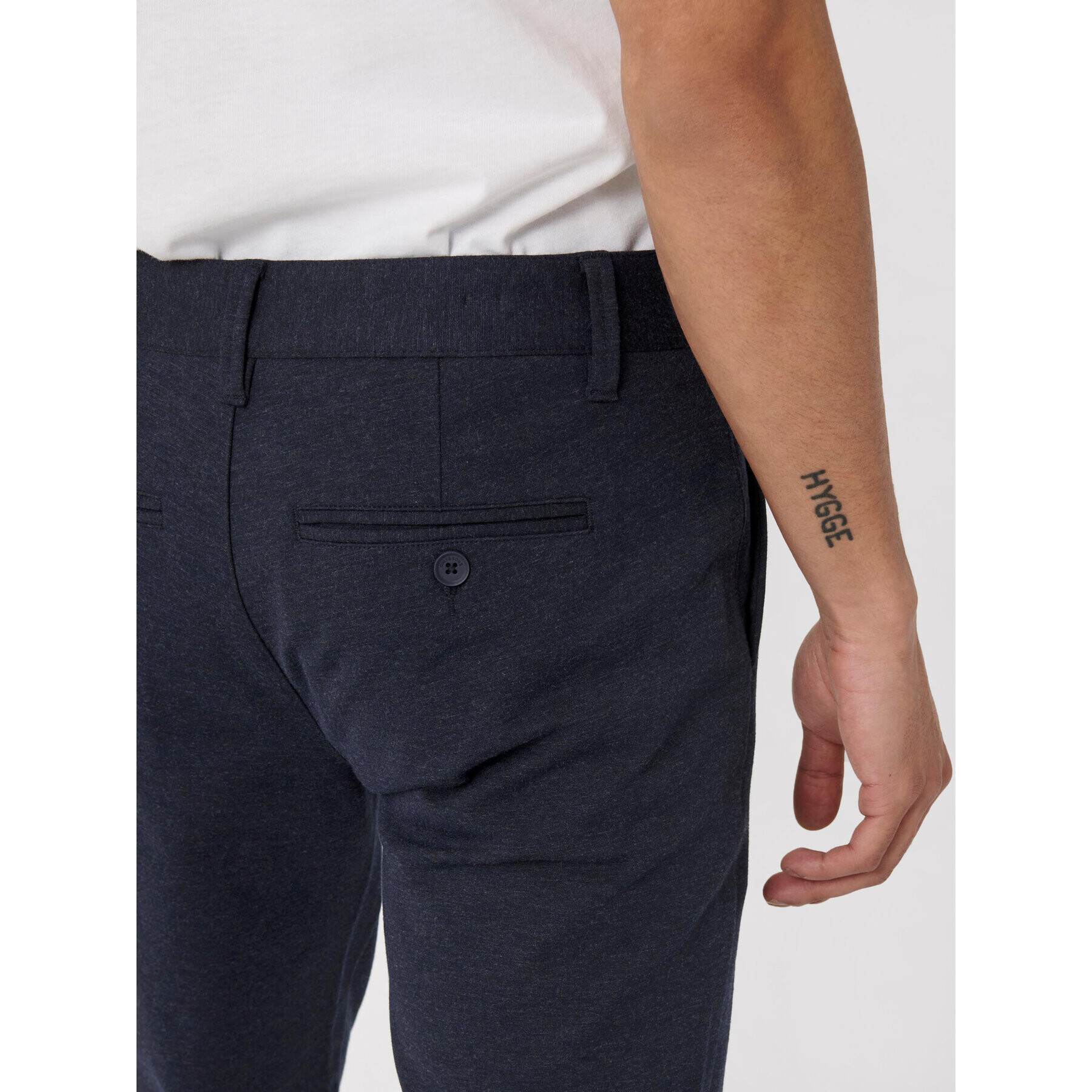 Only & Sons Чино панталони Mark 22015833 Тъмносин Tapered Fit - Pepit.bg