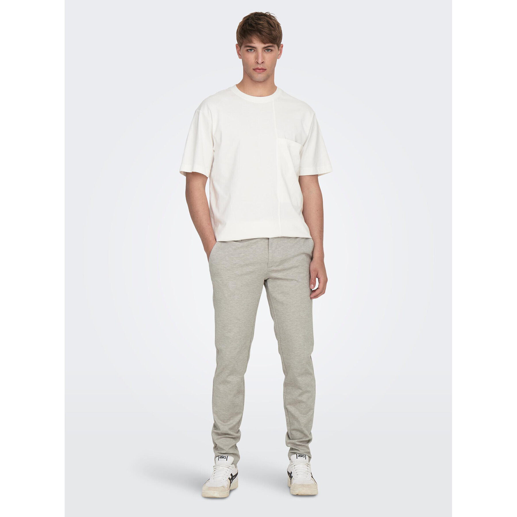 Only & Sons Чино панталони Mark 22026326 Сив Slim Fit - Pepit.bg
