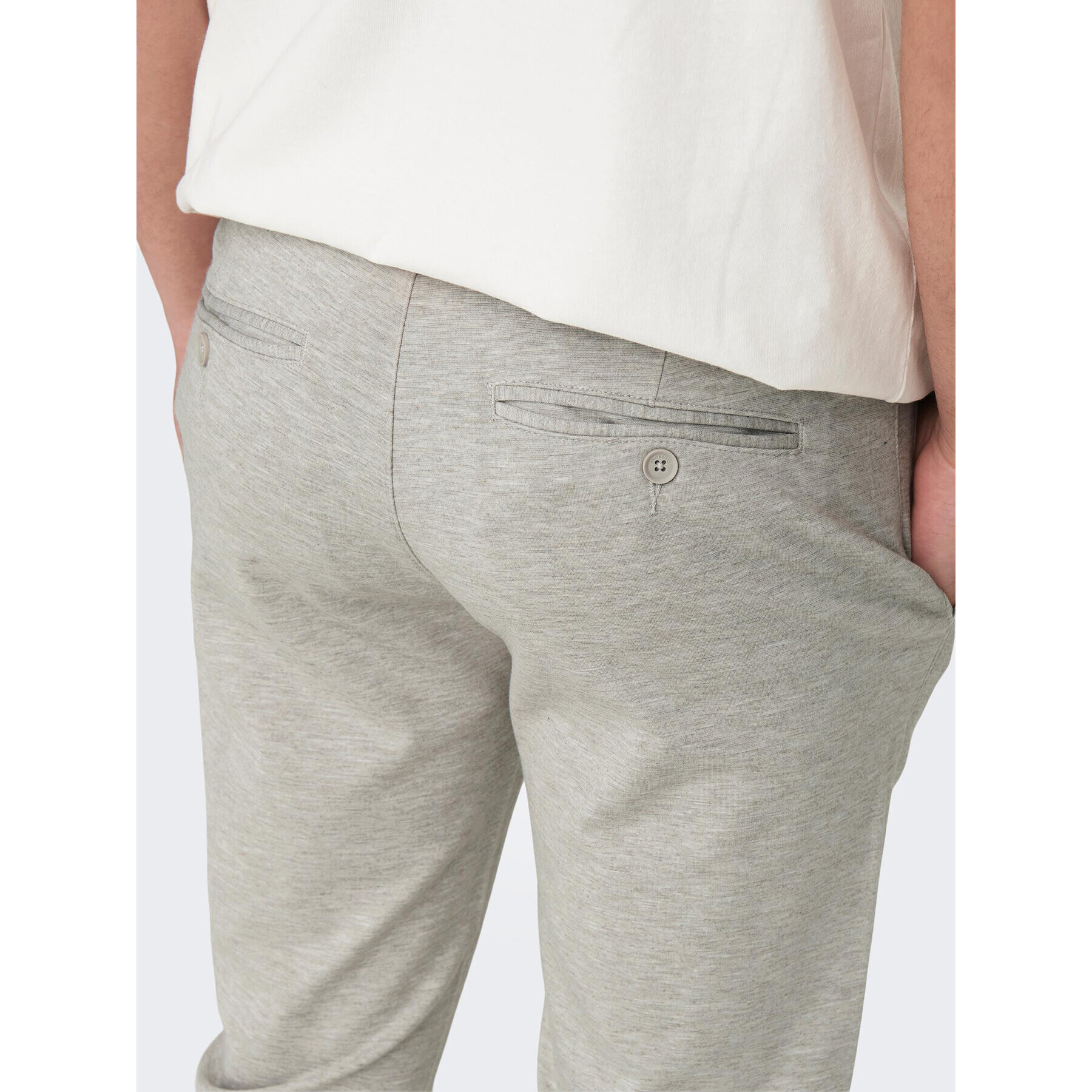 Only & Sons Чино панталони Mark 22026326 Сив Slim Fit - Pepit.bg