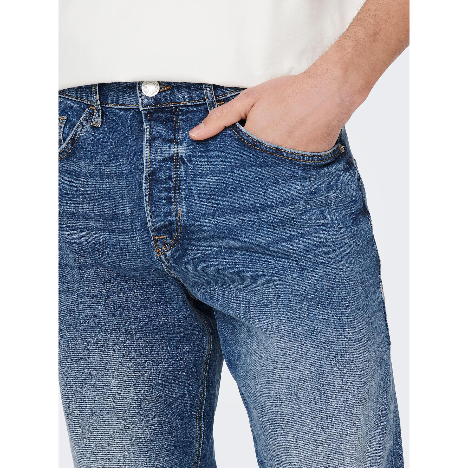 Only & Sons Дънки Avi 22024935 Тъмносин Regular Fit - Pepit.bg