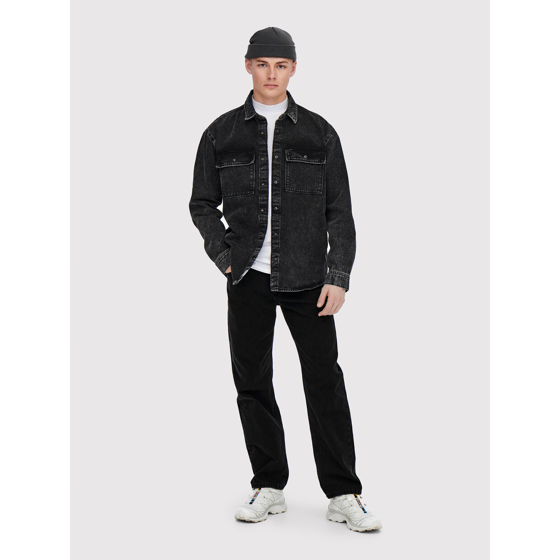 Only & Sons Дънки Edge 22022961 Черен Loose Fit - Pepit.bg
